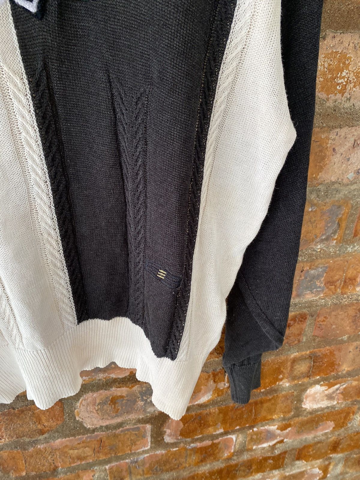 Balenciaga 🔥1990s Balenciaga Black and White Knit big logo Size US L / EU 52-54 / 3 - 7 Thumbnail