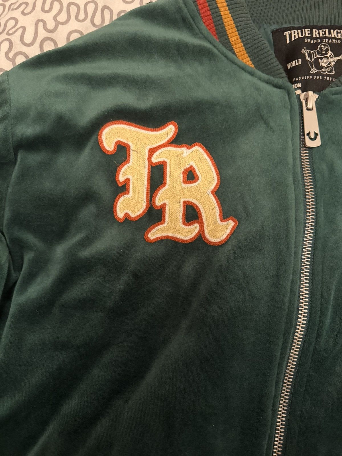 True Religion True Religion Western Velvet Bomber Jacket Size US XL / EU 56 / 4 - 3 Thumbnail