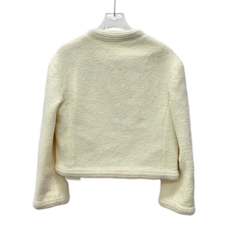 Gucci Gucci Beige wool single-breasted long-sleeved knitted cardi Size XS / US 0-2 / IT 36-38 - 2 Thumbnail