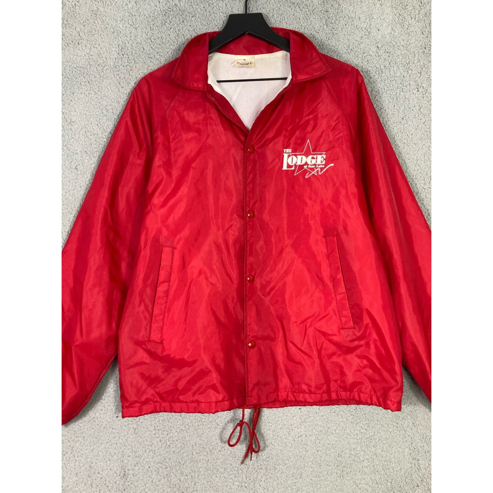 Auburn Sportswear The Lodge Star Lake Auburn Vintage Red Windbreaker Jacket M Size US M / EU 48-50 / 2 - 8 Thumbnail