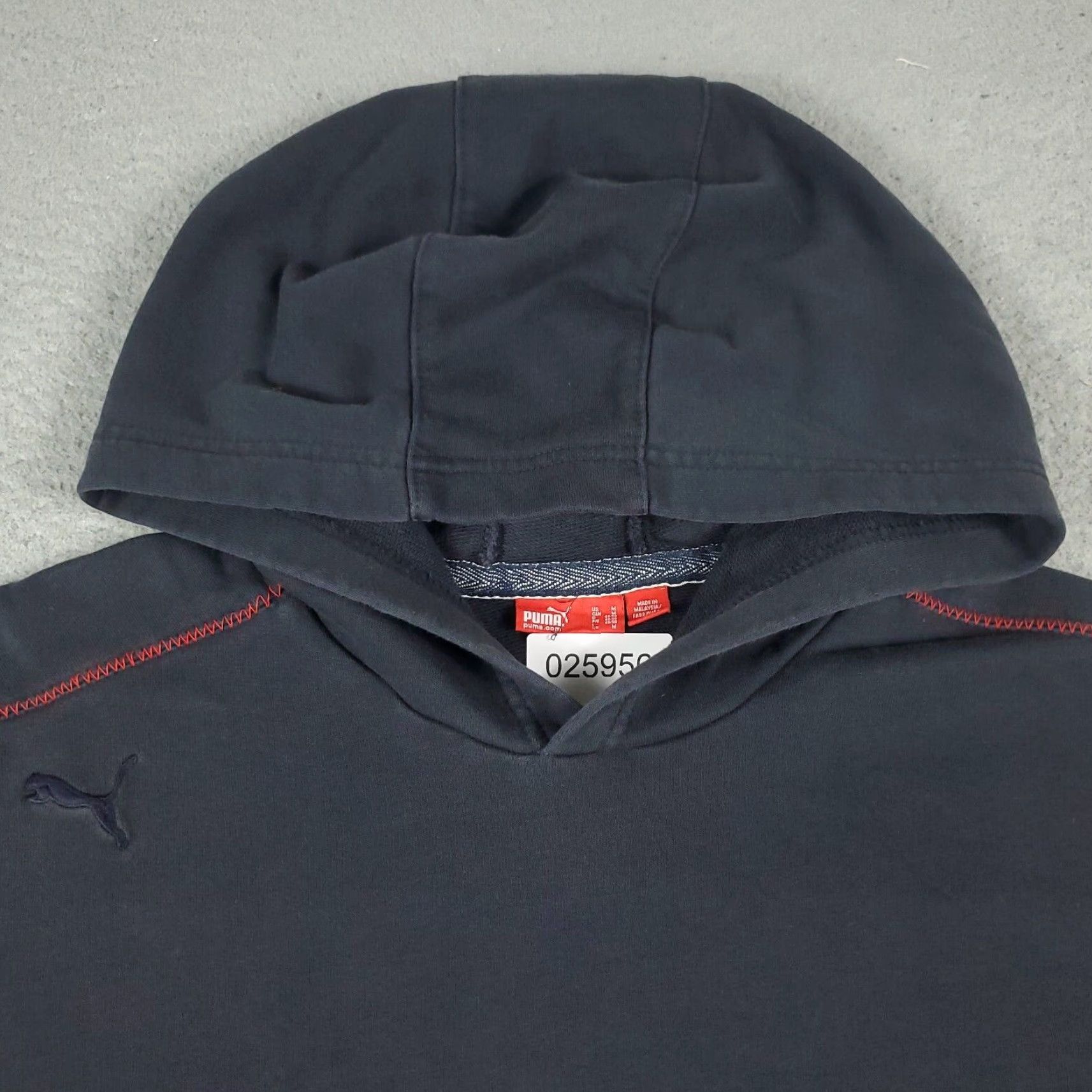 Puma Vintage Puma Mens Pullover Hoodie Sweatshirt Large Black Sports Modern Size US M / EU 48-50 / 2 - 3 Thumbnail