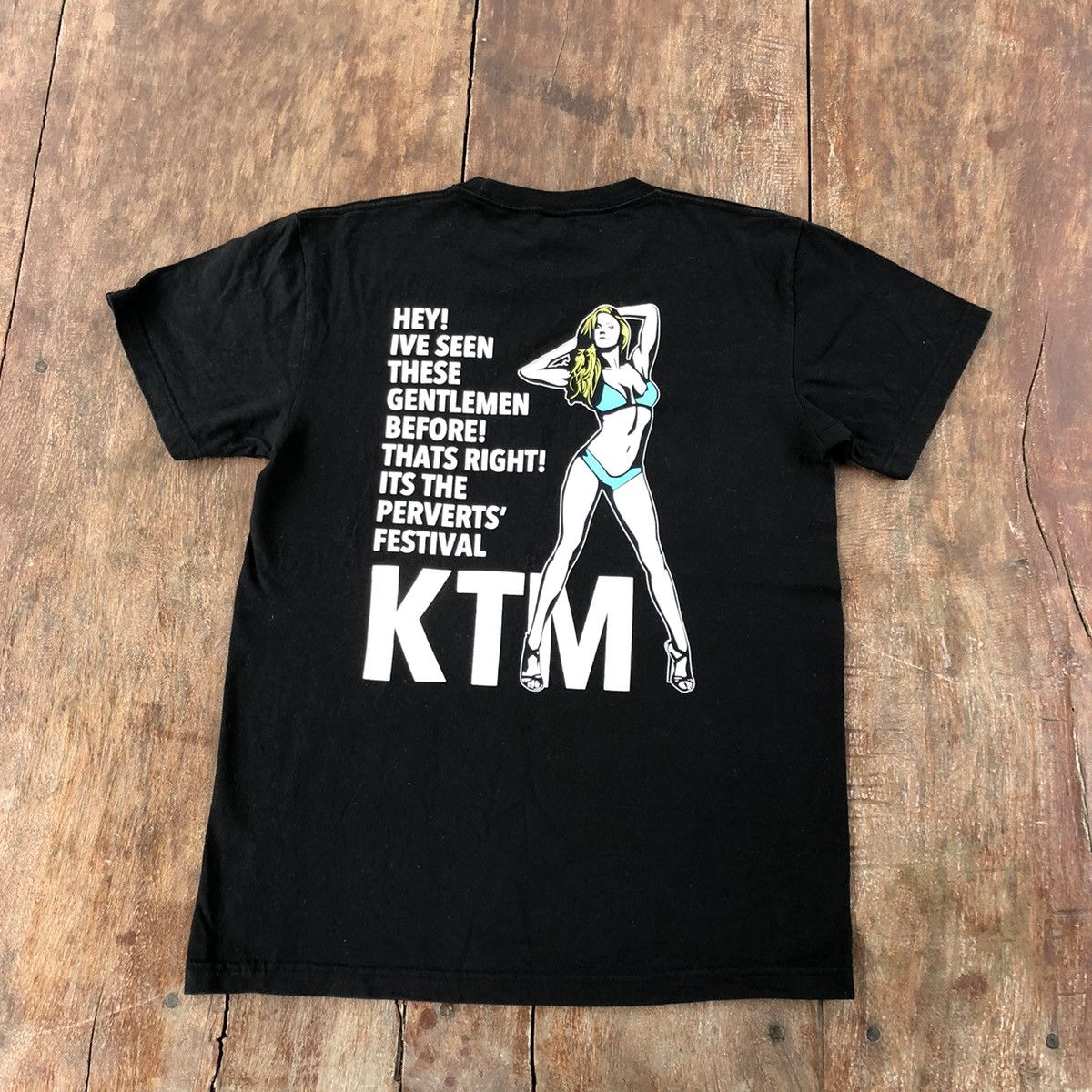 Naked & Famous KTM Porno T Shirt Size US M / EU 48-50 / 2 - 2 Thumbnail