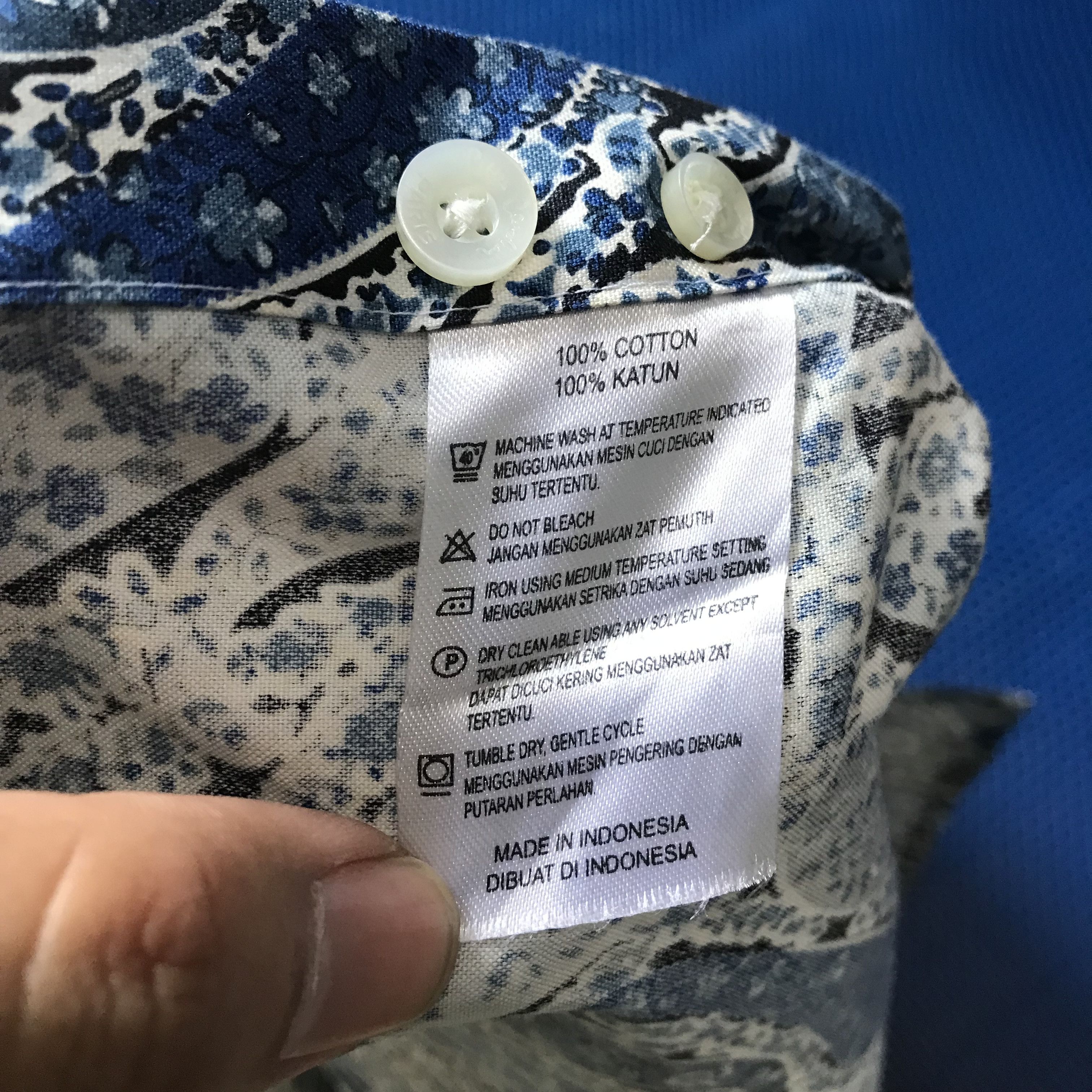 Designer × Pierre Cardin Pierre Cardin France paisley blue peacock long sleeves shirt Size US M / EU 48-50 / 2 - 2 Thumbnail