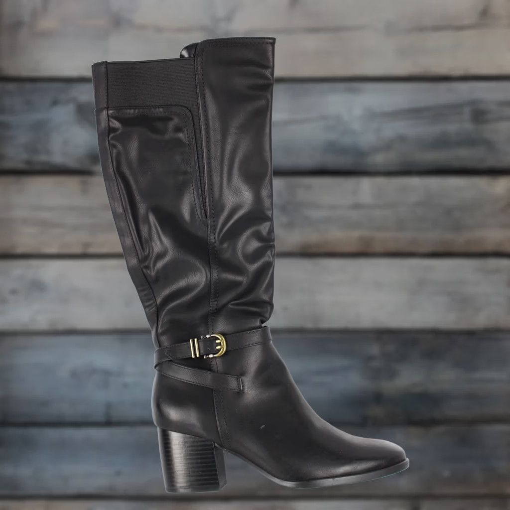 Vintage SOUL Naturalizer Uptown Women's Knee High Boots Size 9.5 Black Size US 10 / IT 40 - 1 Thumbnail