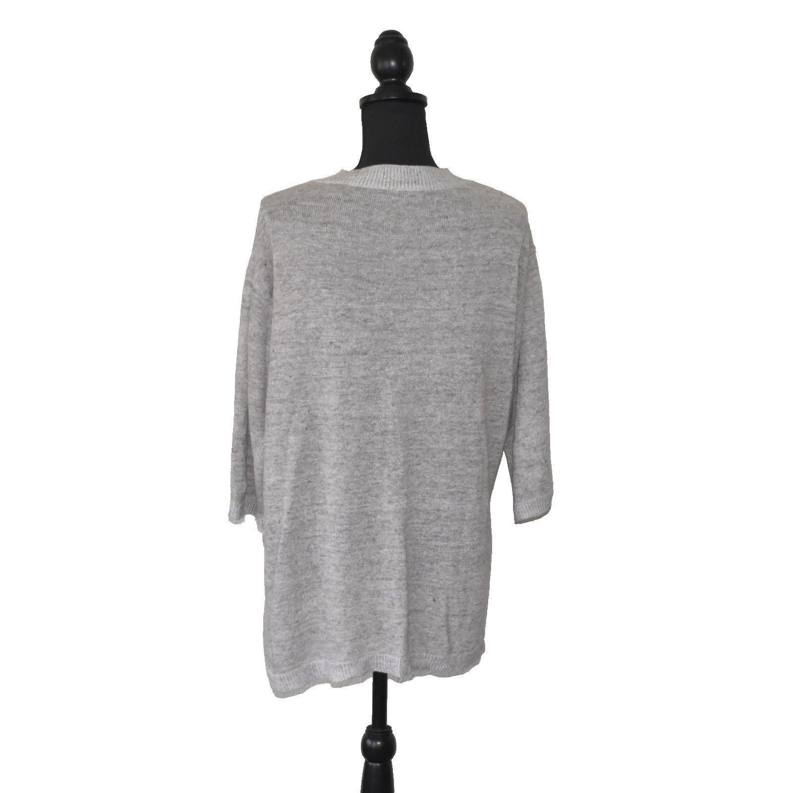 Eileen Fisher NEW EILEEN FISHER Organic Linen Crew Neck Sweater Sz XXS/XS Size XS / US 0-2 / IT 36-38 - 3 Thumbnail