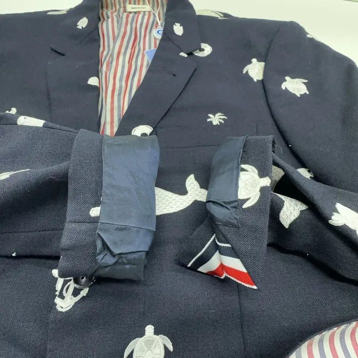 Thom Browne Thom Browne Pattern Print Single Button Suit -2507 Size US S / EU 44-46 / 1 - 9 Thumbnail