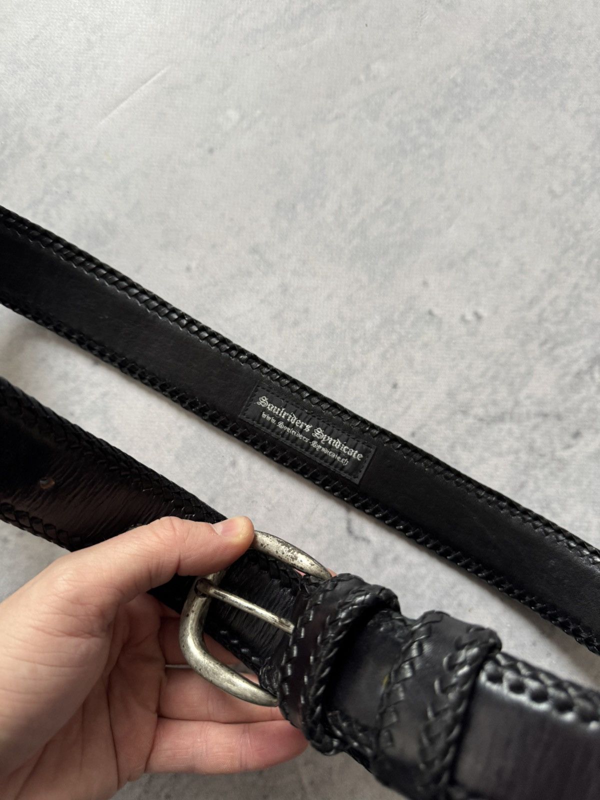 Vintage Vintage leather racing style belt Size ONE SIZE - 5 Thumbnail