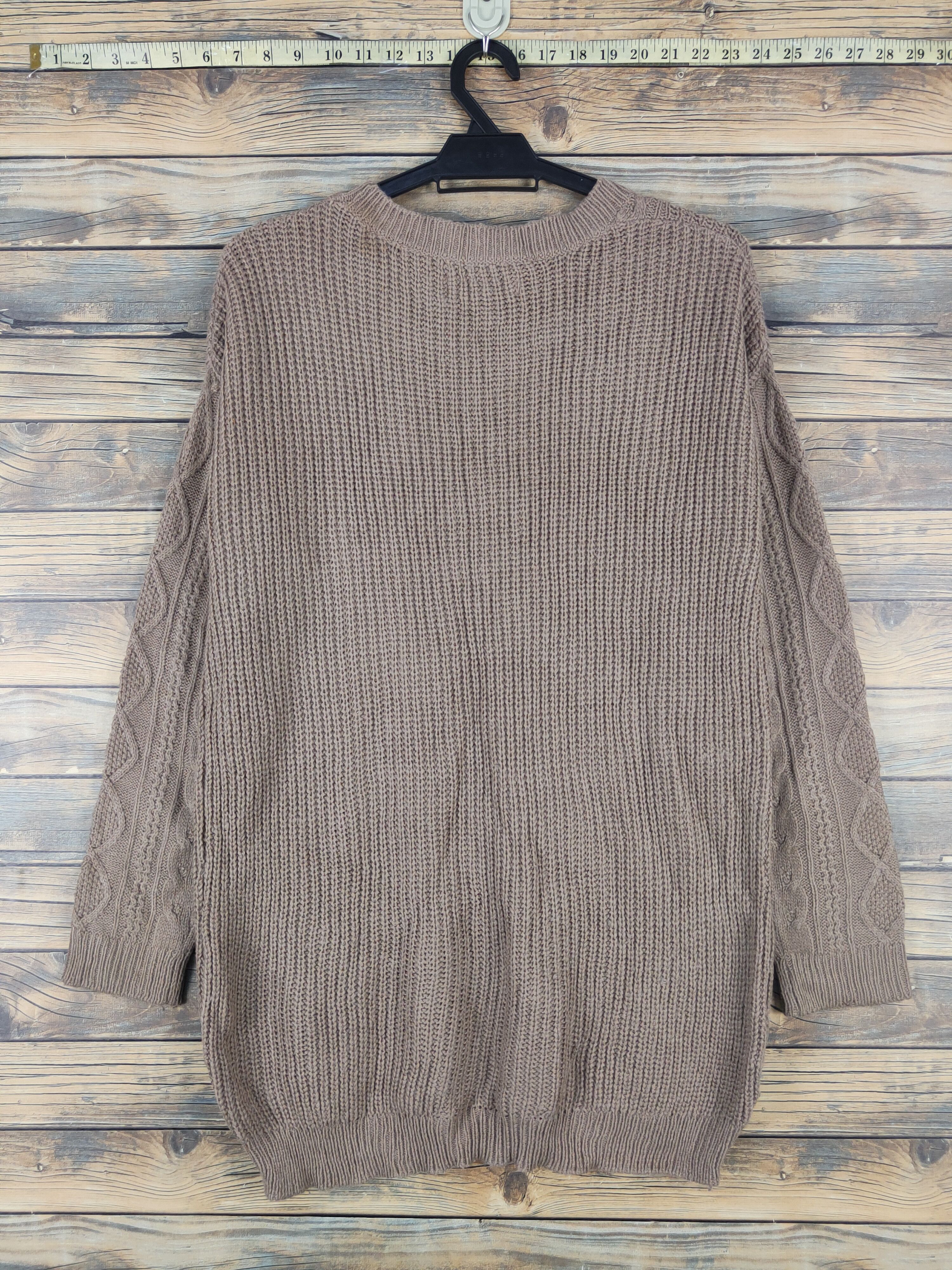 Aran Isles Knitwear × Japanese Brand × Vintage Cecil McBee Brown Knitwear Sweatshirts #W1280 Size M / US 6-8 / IT 42-44 - 7 Thumbnail