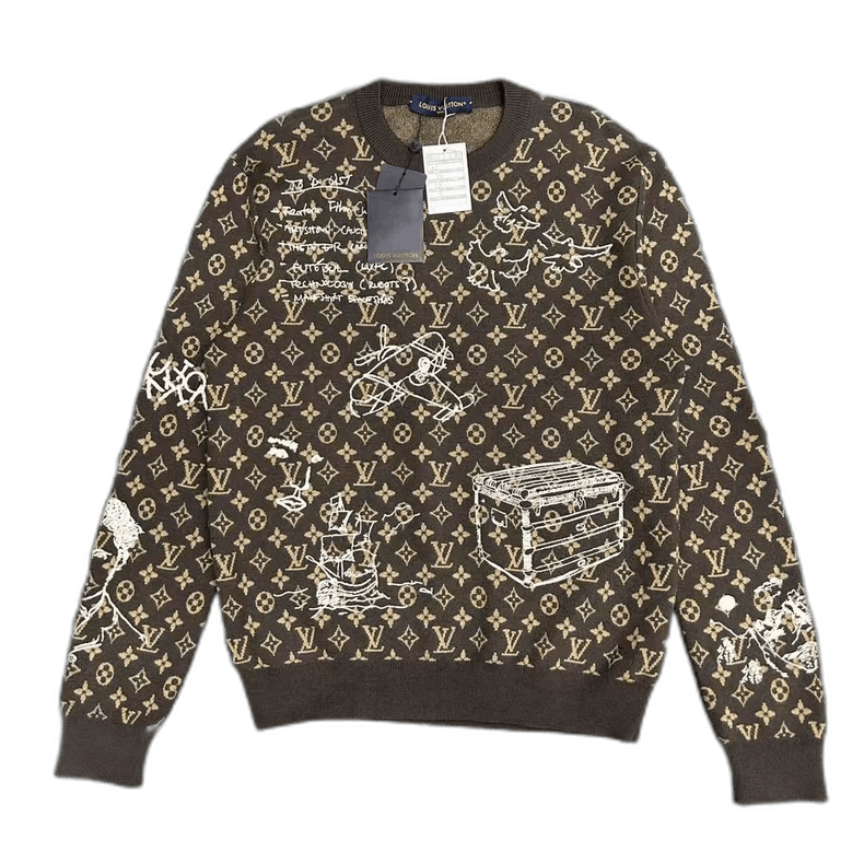Louis Vuitton Louis Vuitton Graffiti Box Sweater M Size-2506 Size US M / EU 48-50 / 2 - 1 Thumbnail