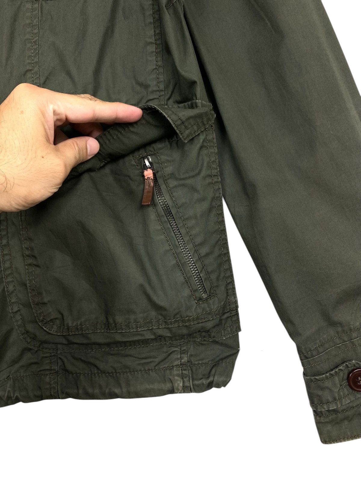 Zara Rare‼️ ZARA MEN Olive Green Military Style Jacket Size US M / EU 48-50 / 2 - 10 Thumbnail