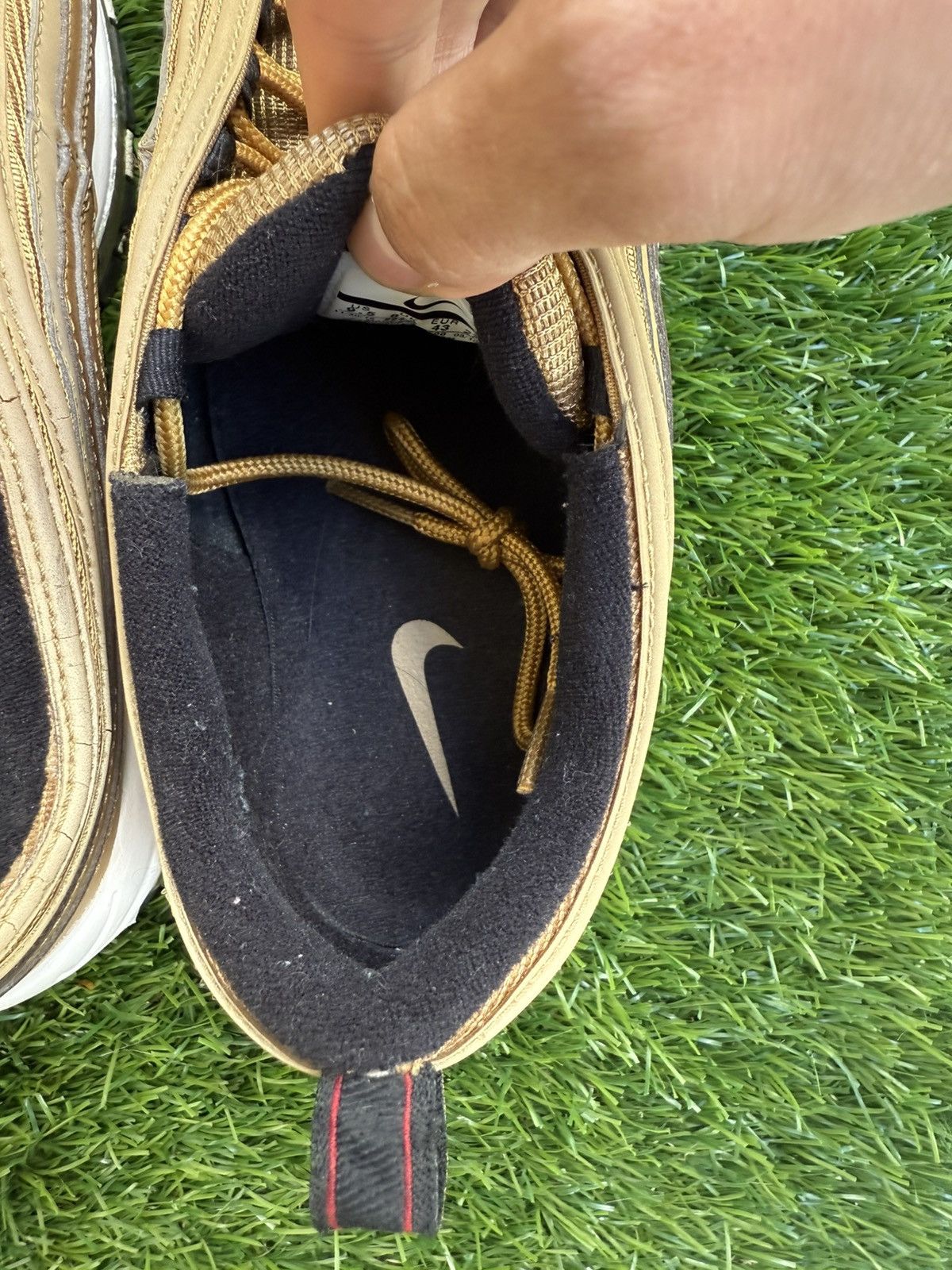Nike Nike Airmax 97 Gold size 9.5 Size US 9.5 / EU 42-43 - 5 Thumbnail