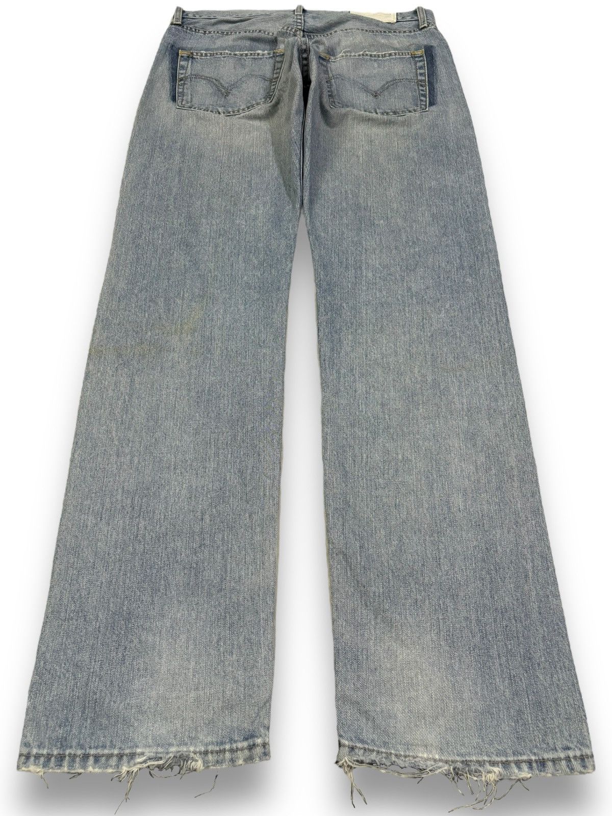 Levi's Vintage 90s Levis 505 Faded Straight Leg Distressed Jeans Size US 34 / EU 50 - 2 Thumbnail