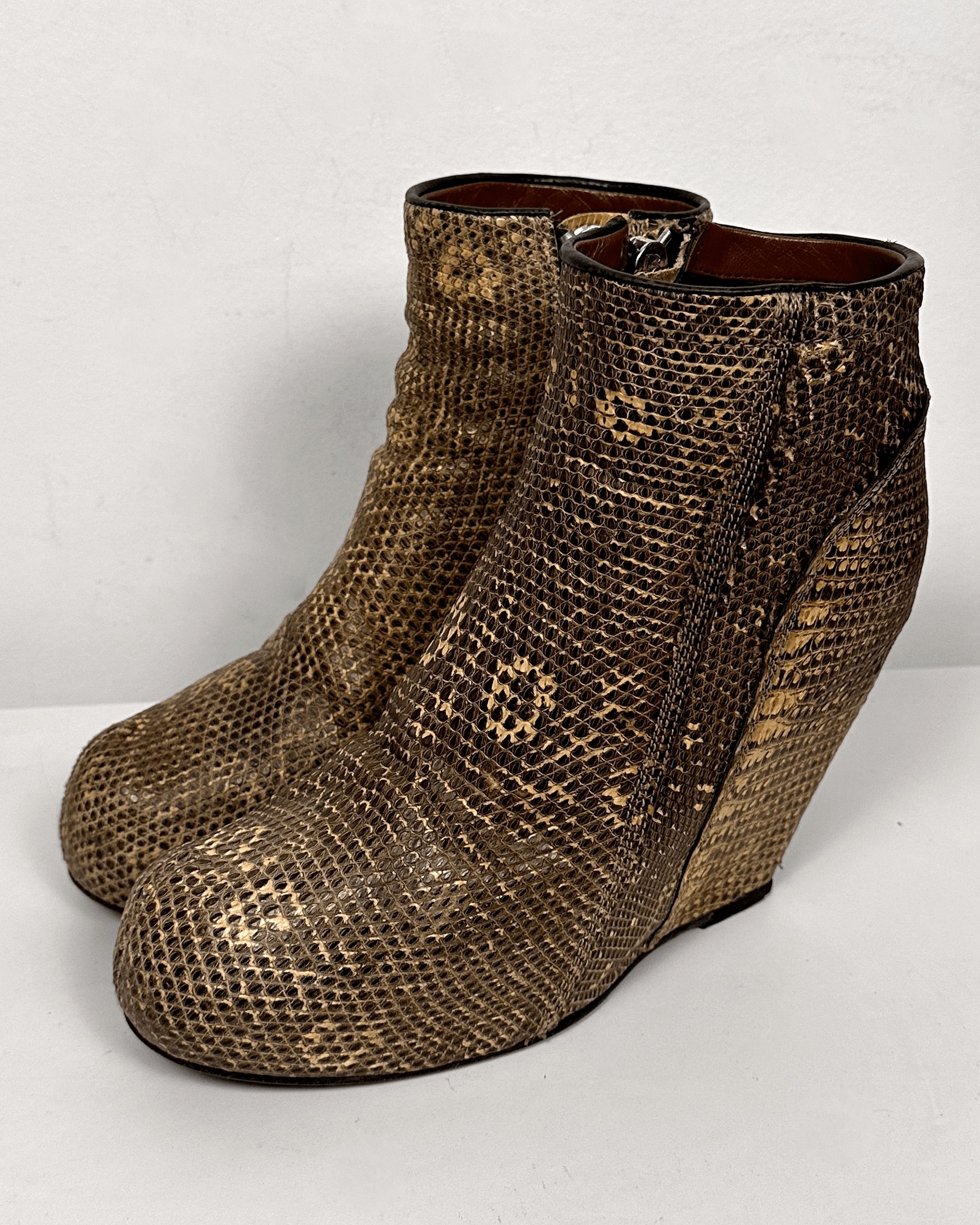 Rick Owens Rick Owens Lizard Leather Wedge Boots Size US 7 / EU 40 - 6 Thumbnail