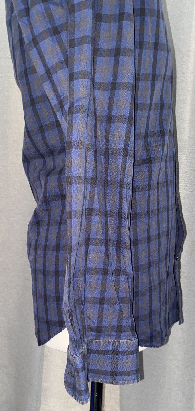 Aquascutum Aquascutum - Shirt - Checked Blue, Black & Grey - Small Size US S / EU 44-46 / 1 - 7 Thumbnail