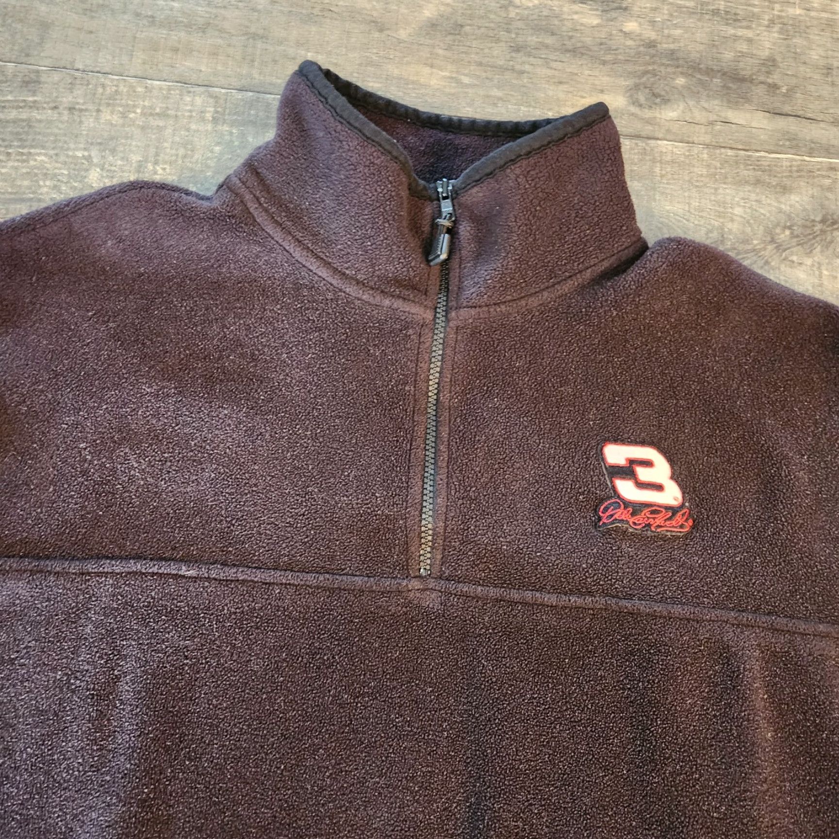 Vintage VTG Dale Earnhardt #3 Fleece 1/4 Zip Pullover Mens XL Black Competitors View Y2K Size US XL / EU 56 / 4 - 2 Thumbnail