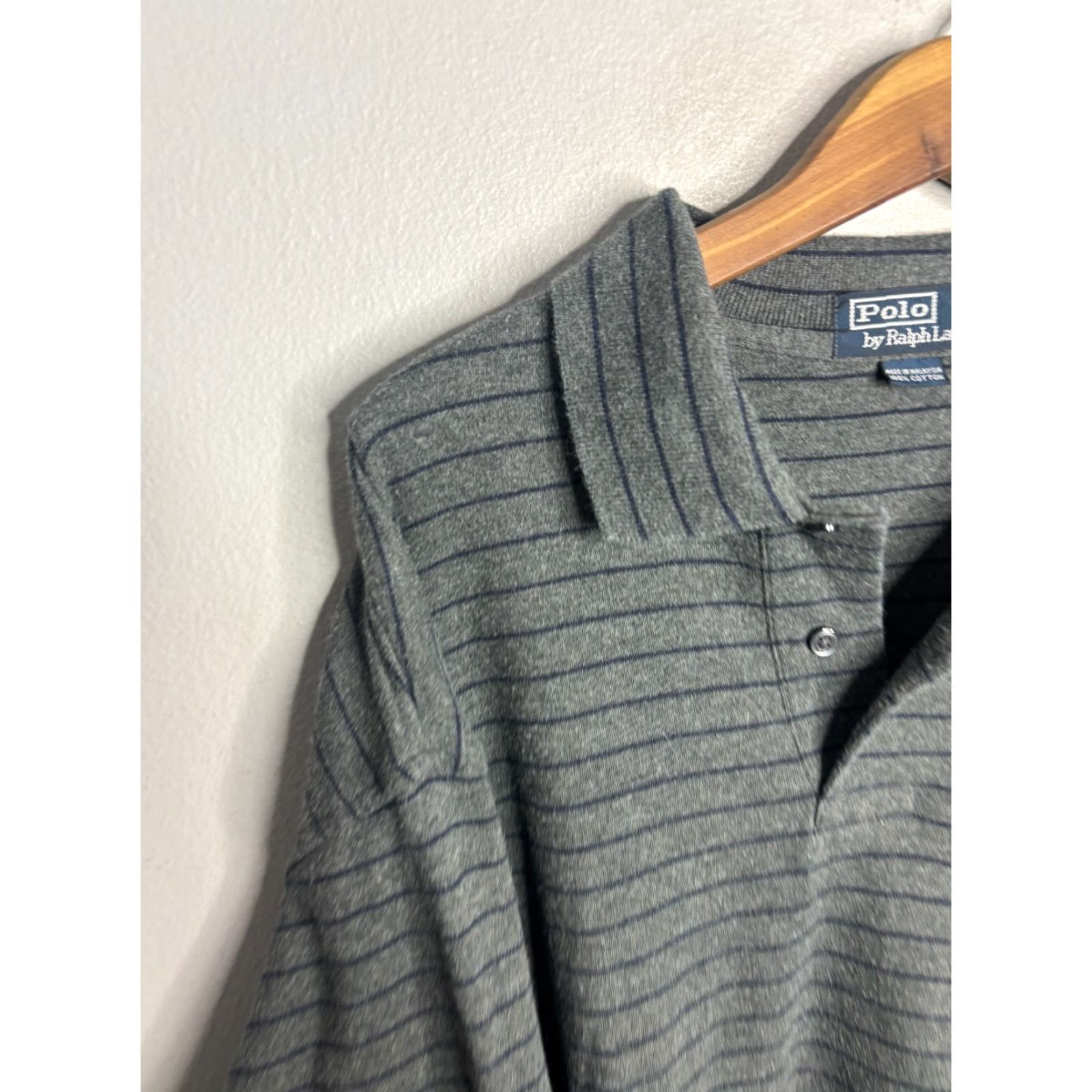 Ralph Lauren Ralph Lauren Polo Collared Sweater Pullover XL Gray 90s Vintage Men’s Knit 1/4 Zip Fleece Cotton Blend Polyester Size US XL / EU 56 / 4 - 2 Thumbnail