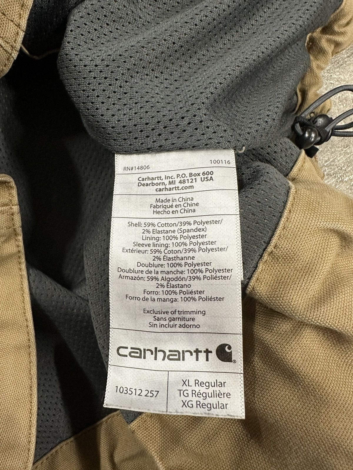Carhartt Crazy Y2K Carhartt Quick Duck Zip Up Workwear Jacket Size US XL / EU 56 / 4 - 18 Thumbnail
