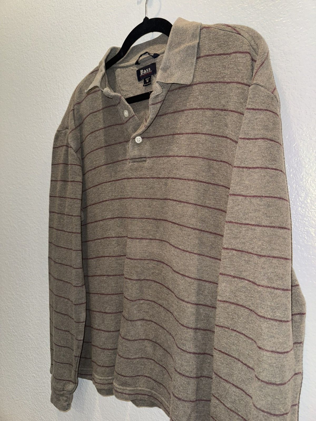 Bass Vintage Bass Long Sleeve Polo Size US M / EU 48-50 / 2 - 2 Thumbnail