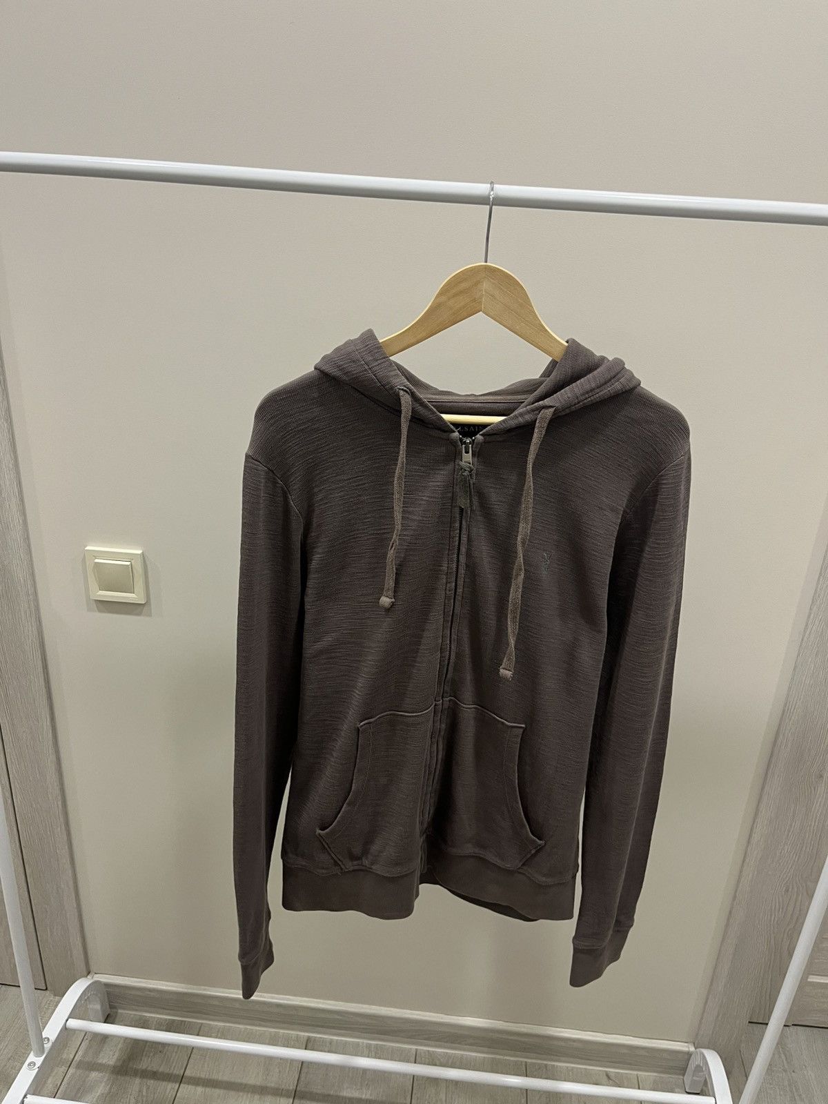 Allsaints Vintage Allsaints Zip Hoodie M Brown Size US M / EU 48-50 / 2 - 8 Thumbnail