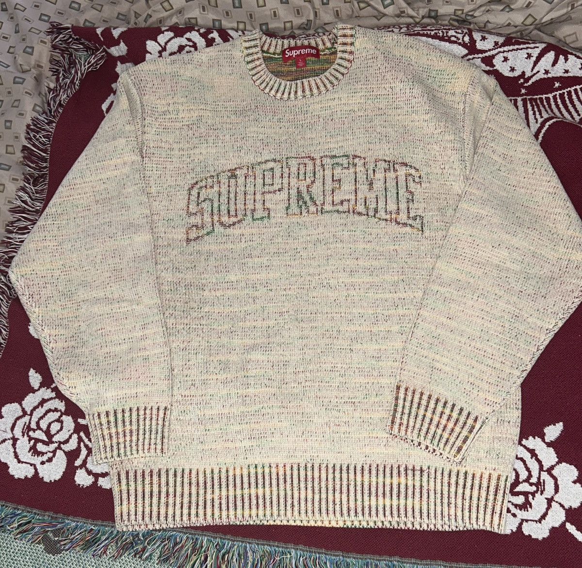 Supreme Supreme contrast arc sweater | Grailed