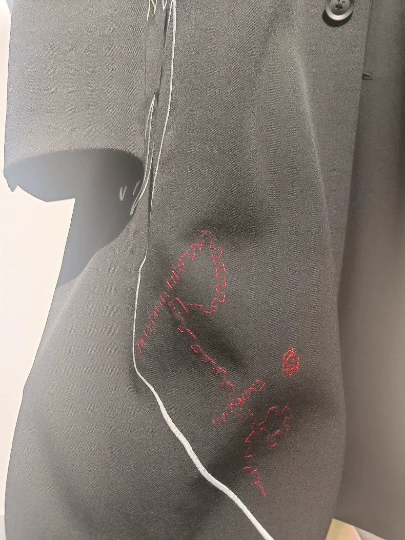 Yohji Yamamoto Yohji yamamoto22ss Miyazawa embroidered coat-2505 Size US M / EU 48-50 / 2 - 4 Thumbnail