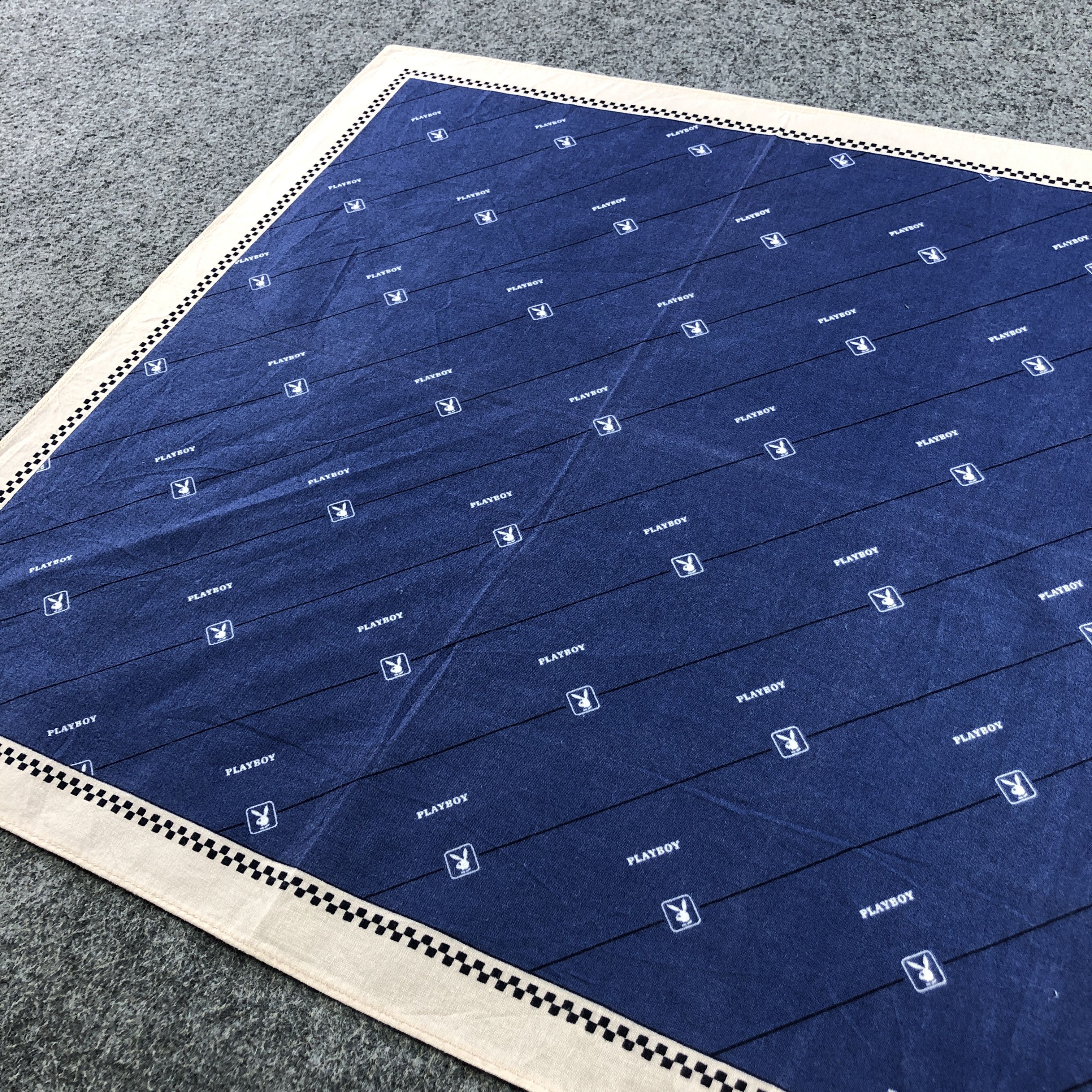 Playboy × Vintage Playboy Handkerchief Neckerchief Bandana H2417 Size ONE SIZE - 3 Thumbnail