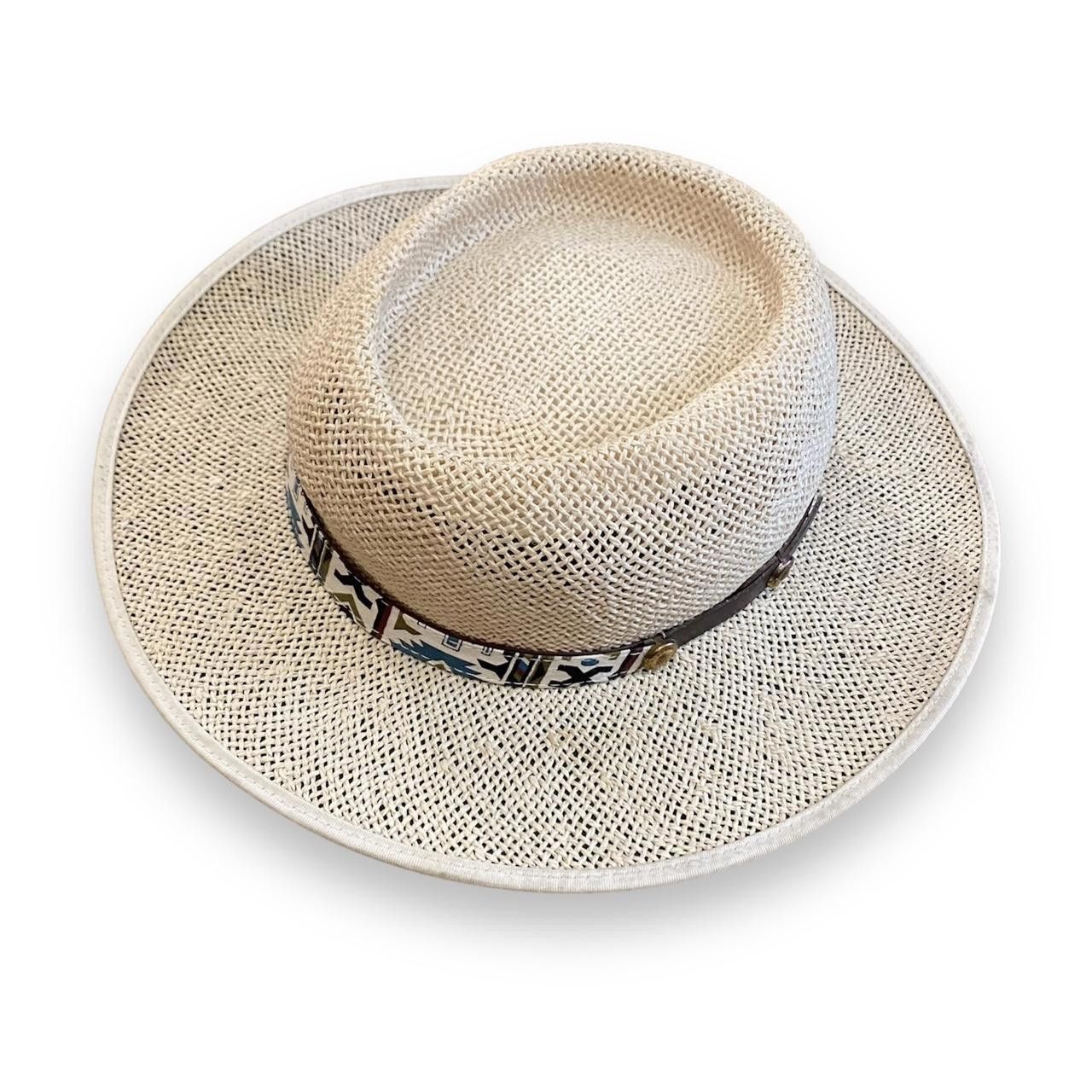 Designer Casual Western Straw Hat Size ONE SIZE - 1 Thumbnail