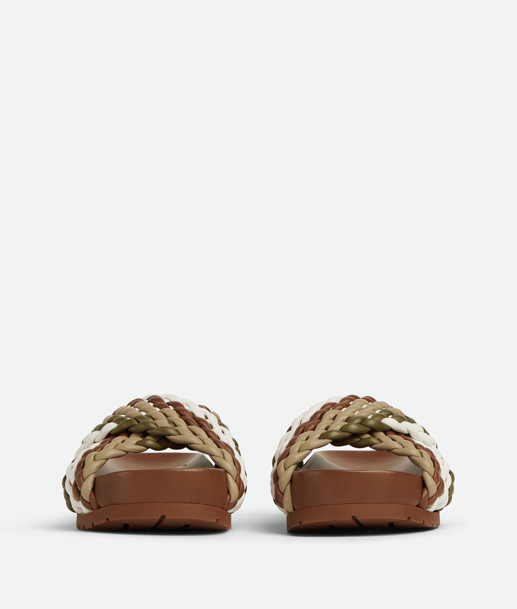 Bottega Veneta o1loc1c0125 729889 Tarik Flat Sandals in Multicolor Size US 9 / IT 39 - 2 Thumbnail
