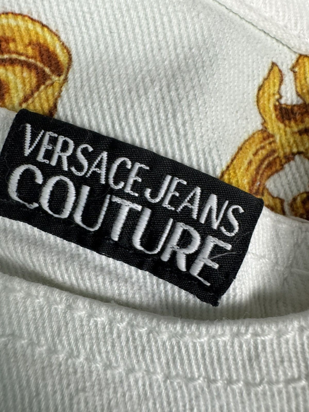 Versace Jeans Couture Vintage Y2K Versace Jeans Couture floral print ripped jeans Size 27" / US 4 / IT 40 - 15 Thumbnail
