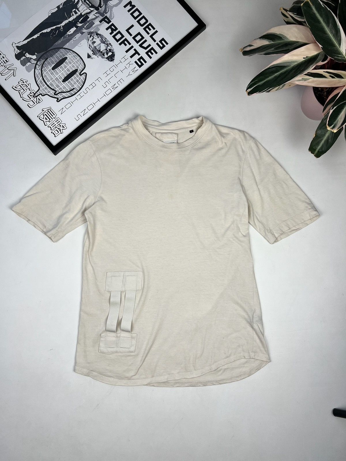トップス helmut lang 2003aw bondage shirt Helmut Lang 2003 Brushed Cotton Classic Shirt with Bondage
