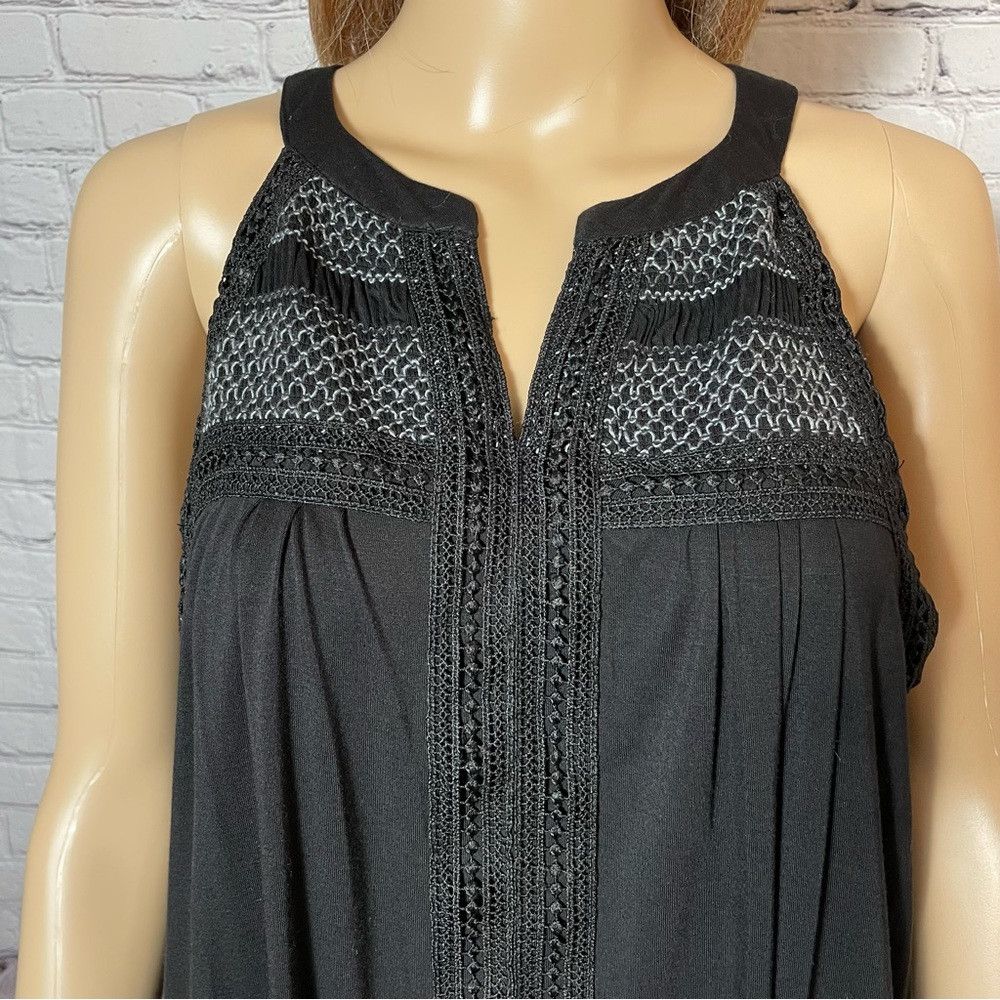 Other NWT New Cable & Gauge Sleeveless Embroidered Black Viscose Size XL / US 12-14 / IT 48-50 - 9 Thumbnail
