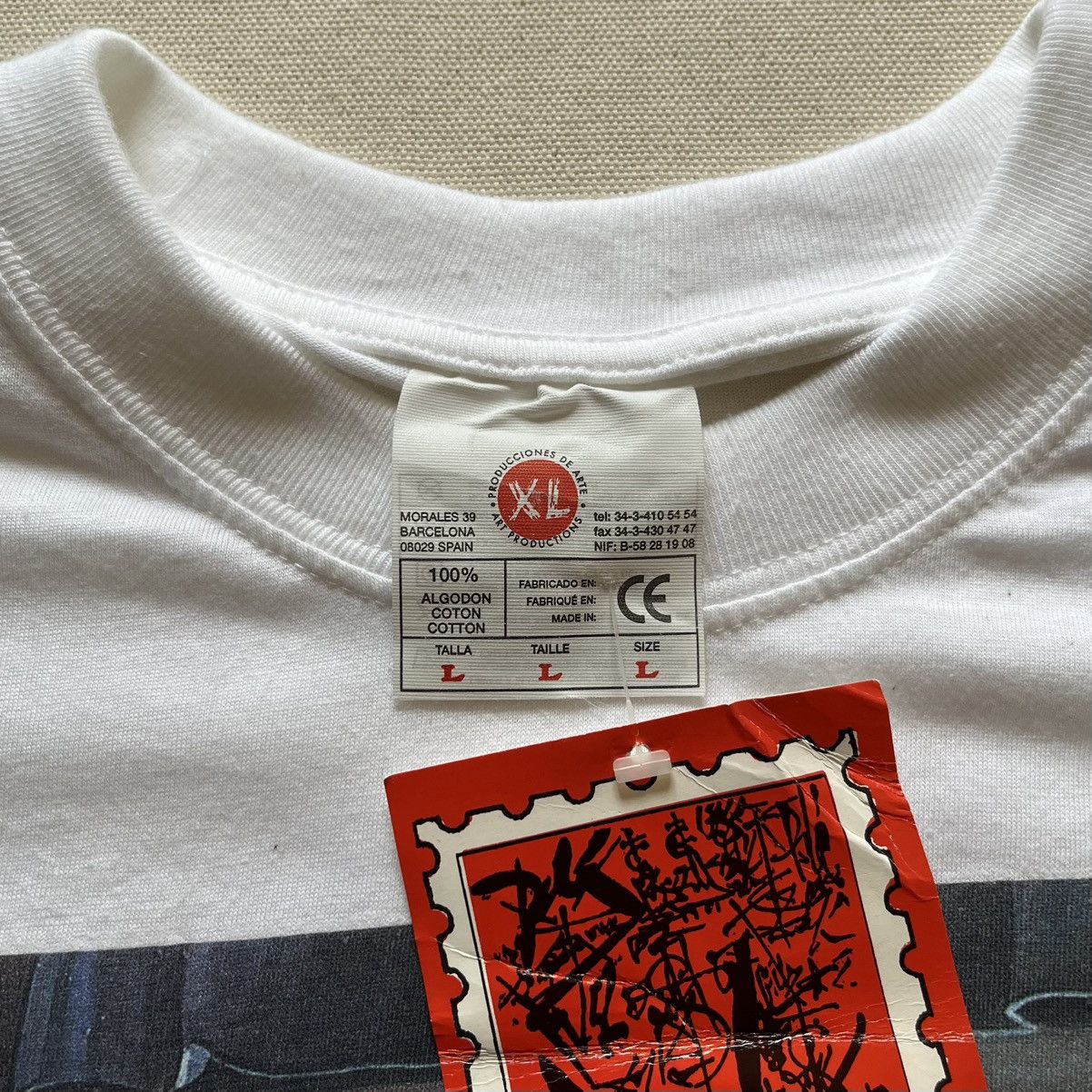 Vintage 1998 Vintage Salvador Dalí Printed T-Shirt Size US L / EU 52-54 / 3 - 4 Thumbnail