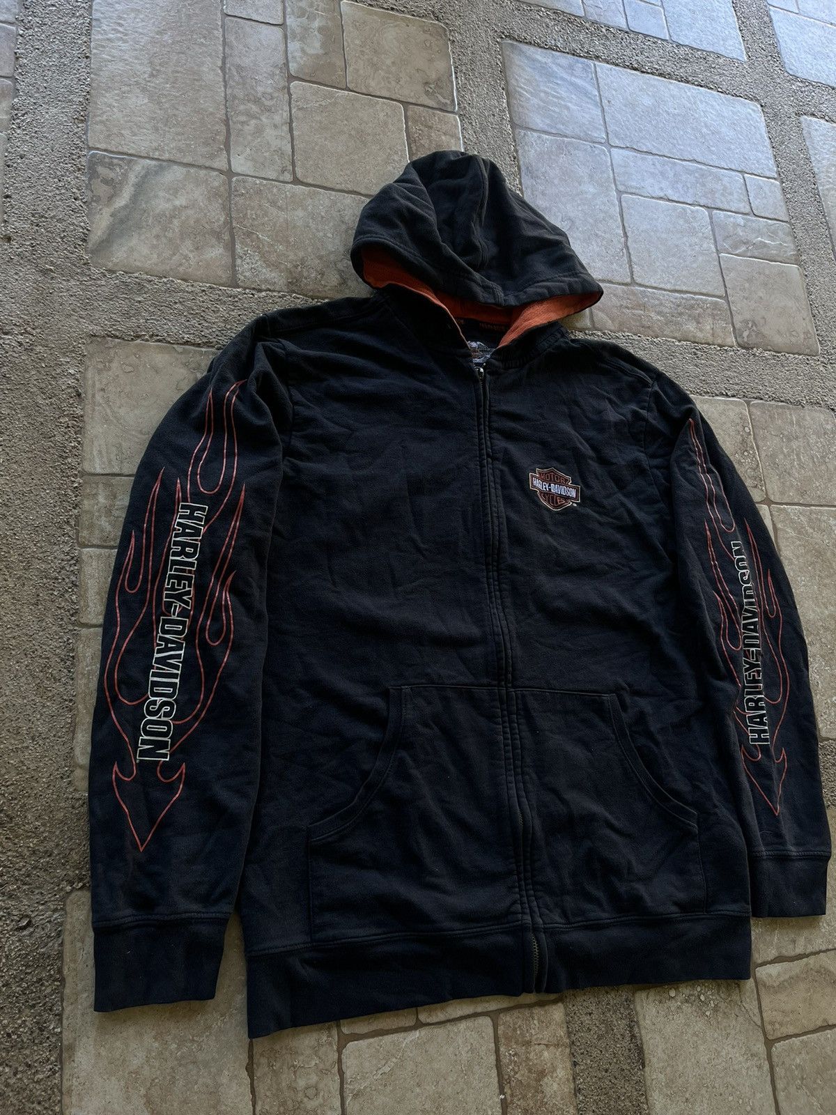 Harley Davidson Flames Harley Davidson Zip-Up Size US L / EU 52-54 / 3 - 3 Thumbnail