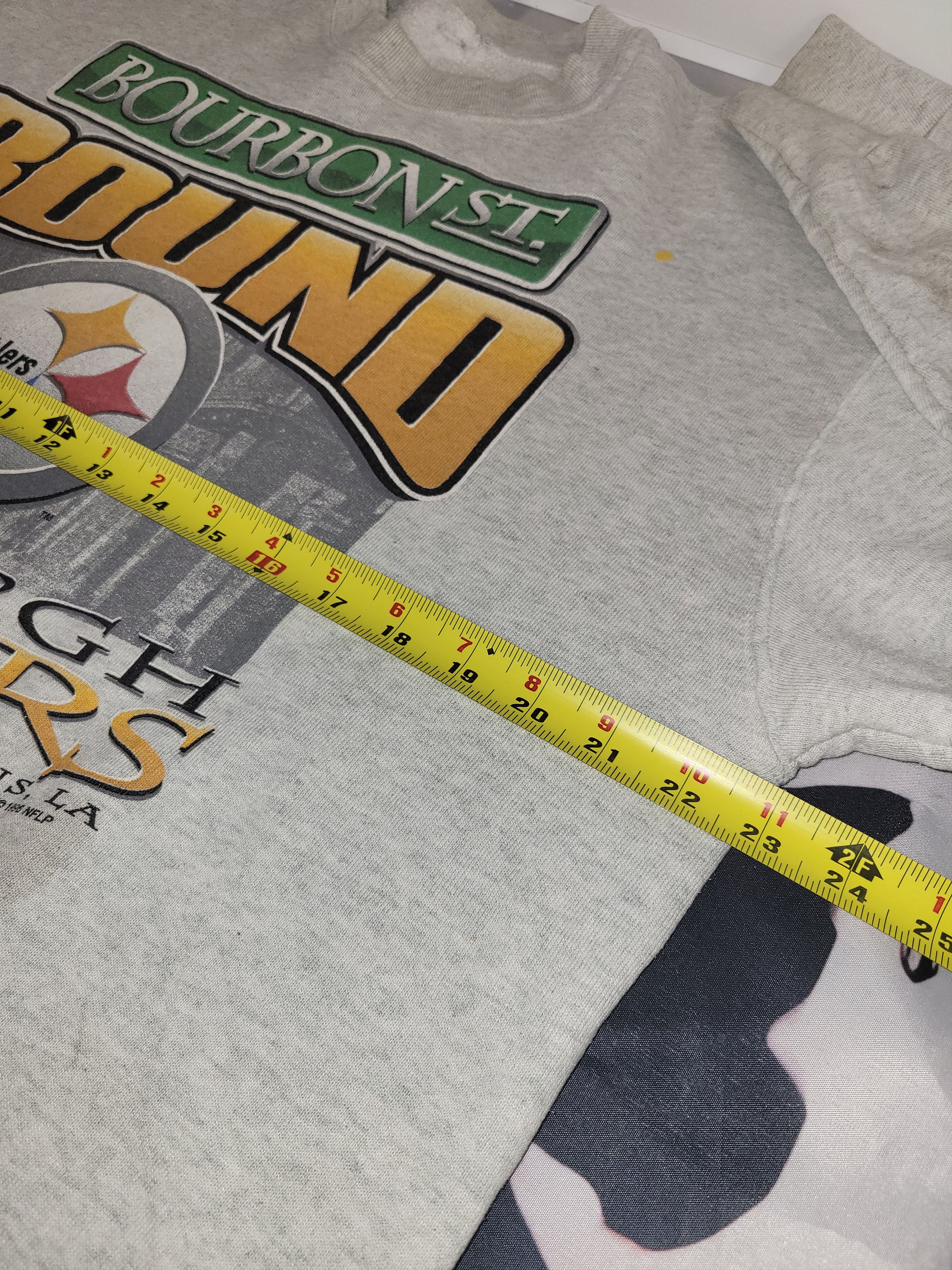 NFL 1996 Pittsburgh Steelers crewneck vintage grey/cream, XL Size US XL / EU 56 / 4 - 4 Thumbnail