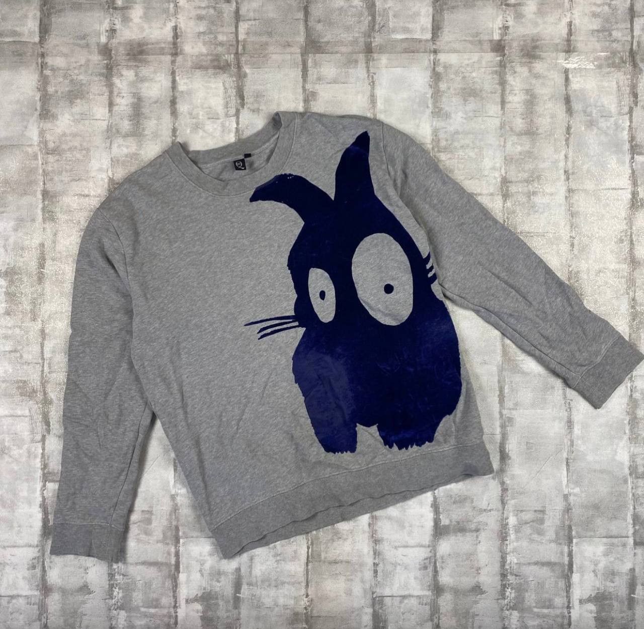 Alexander McQueen Alexander Mcqueen Bunny Rabit Velour Print Sweatshirt Size US M / EU 48-50 / 2 - 1 Thumbnail