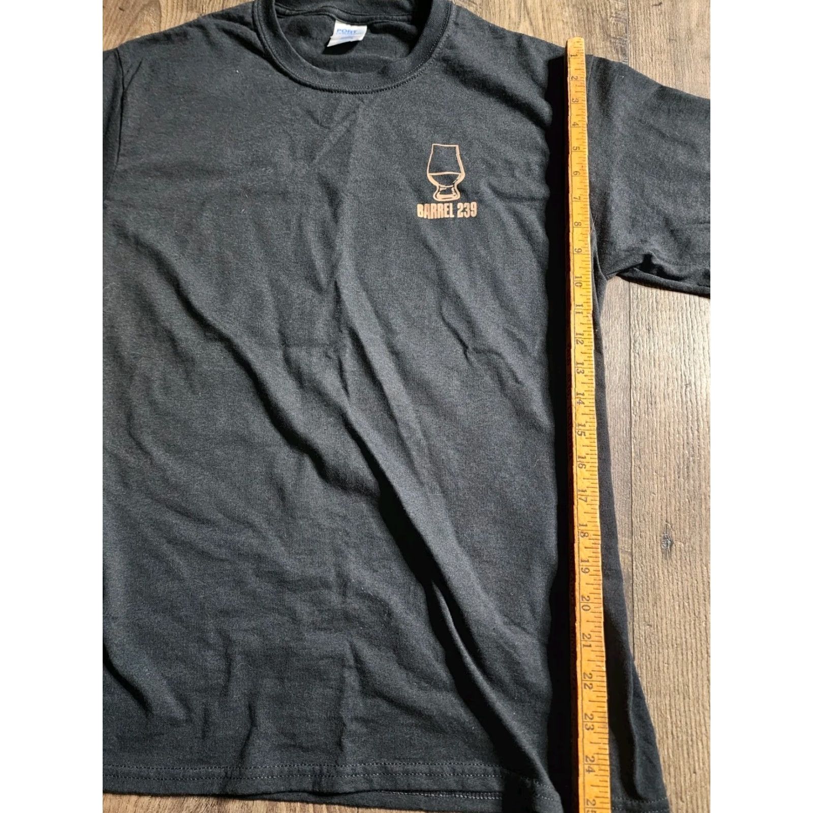 Port & Company Port & Company Mens M T-Shirt Black Crew Neck Short Sleeve Double-Sided Quote Whiskey River Don't Run Dry Willie Nelson Quote T Shirt Size US M / EU 48-50 / 2 - 2 Thumbnail