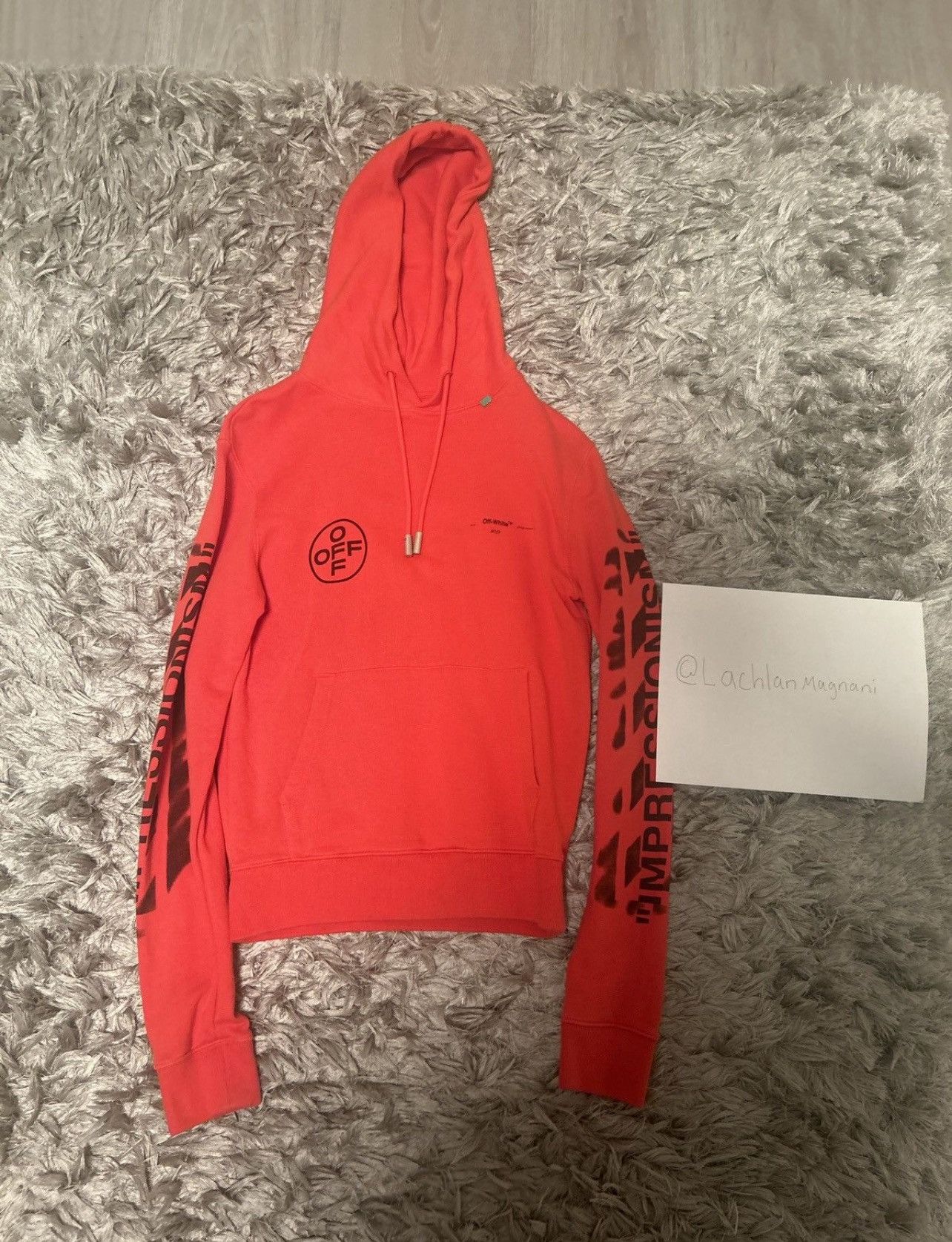 OFF WHITE DIAG STENCIL HOODIE