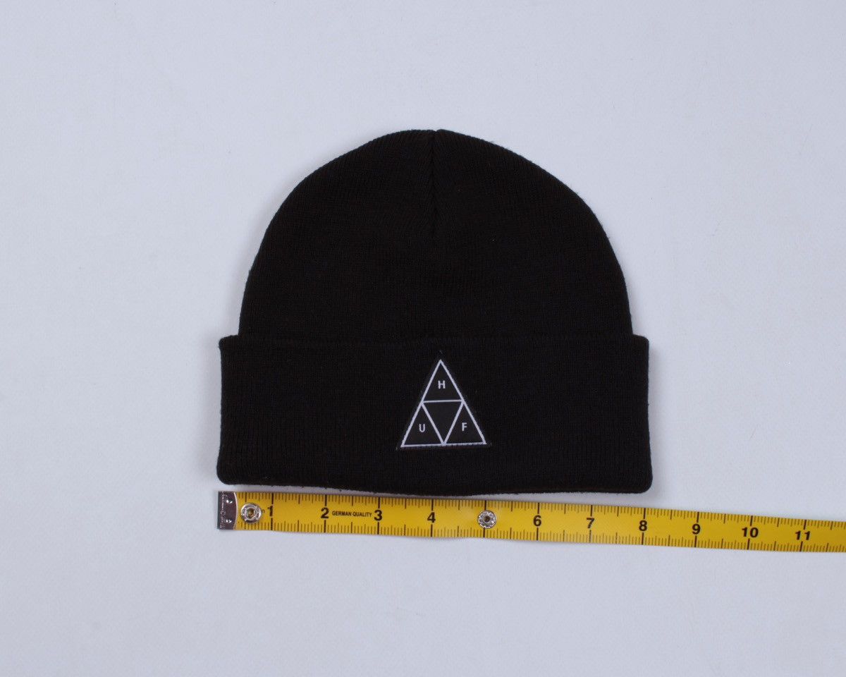 Huf HUF Acrylic Black Beanie Hat Logo Front Size ONE SIZE - 7 Thumbnail