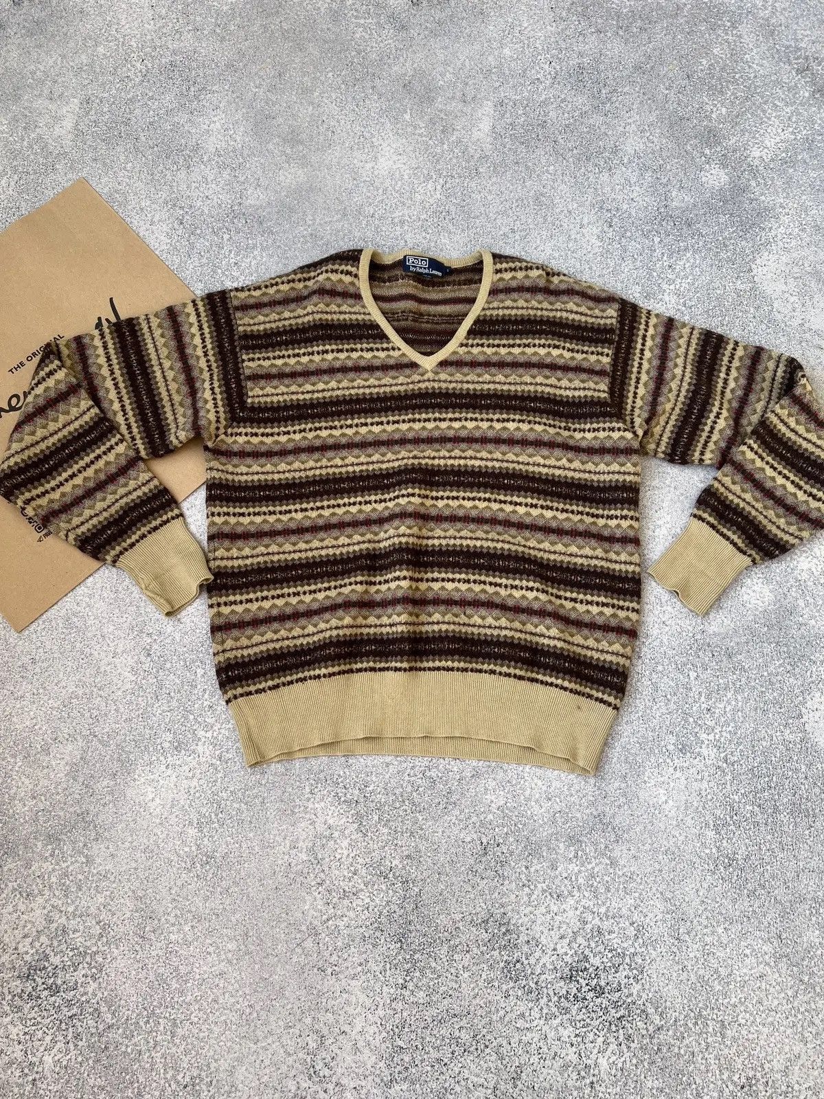 Designer × Polo Ralph Lauren × Vintage Vintage Polo Ralph Lauren Sweater Pullover Knit Long Sleeve Size US L / EU 52-54 / 3 - 4 Thumbnail