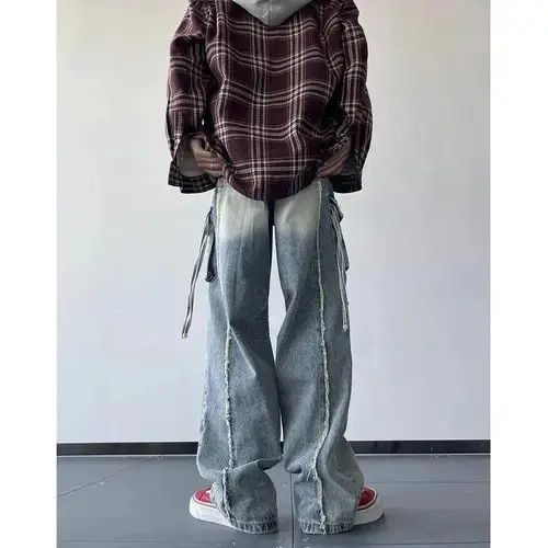 Japanese Brand Ripped Holes Cargo jeans Size US 32 / EU 48 - 6 Thumbnail