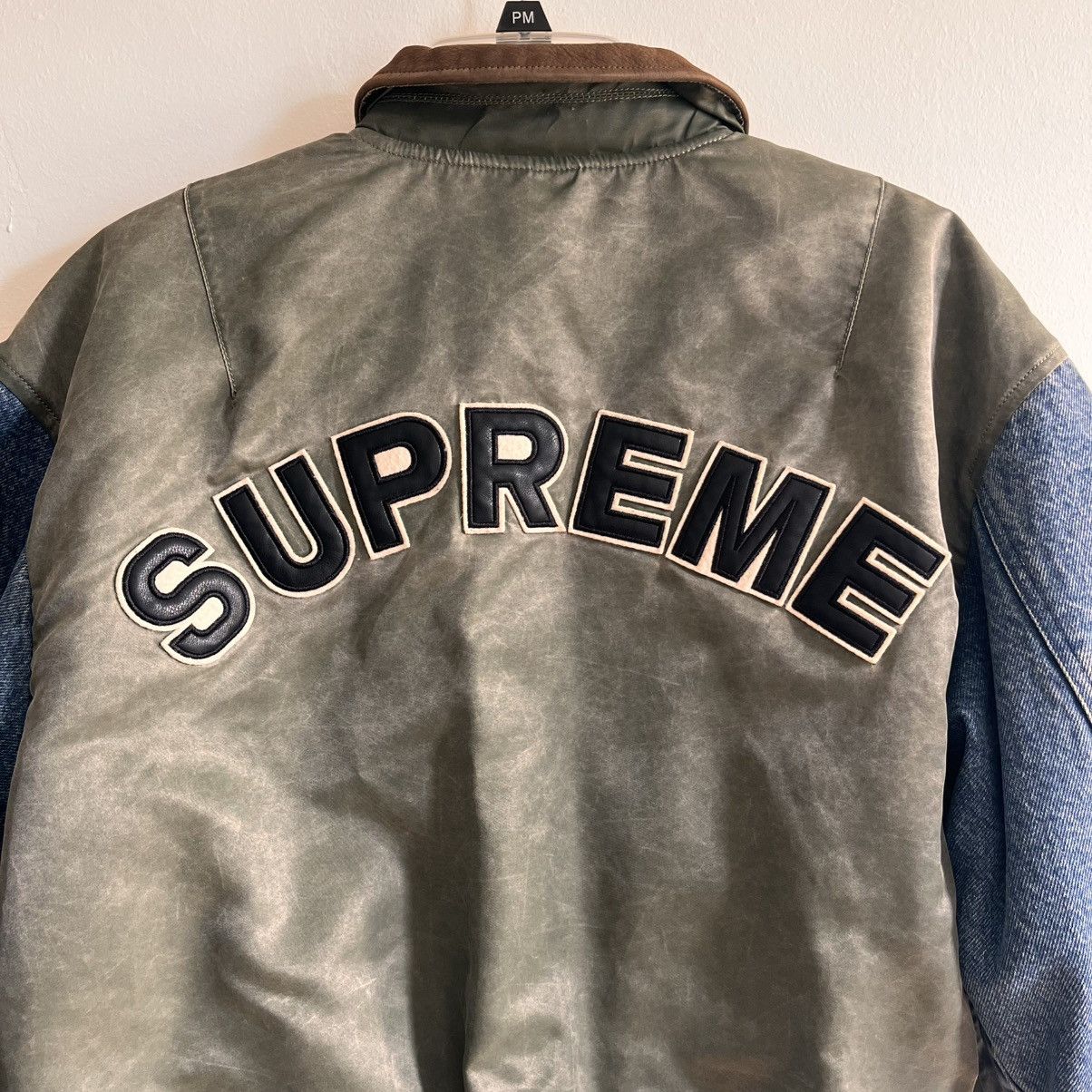 Supreme Supreme denim sleeve MA-1 Size US S / EU 44-46 / 1 - 2 Thumbnail