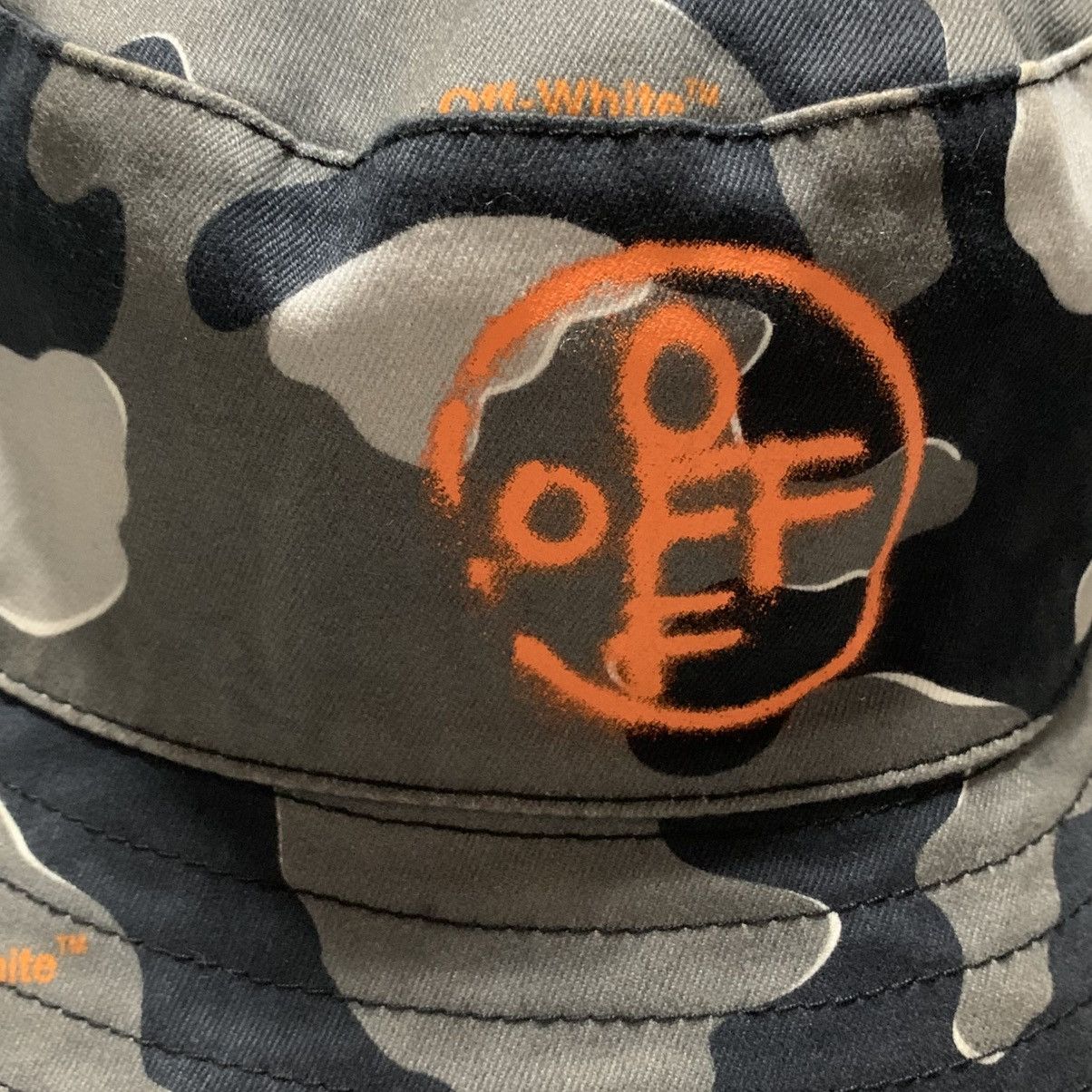Off-White Off White Bucket Hat Camouflage Print Black Grey Hat Virgil Size ONE SIZE - 5 Thumbnail