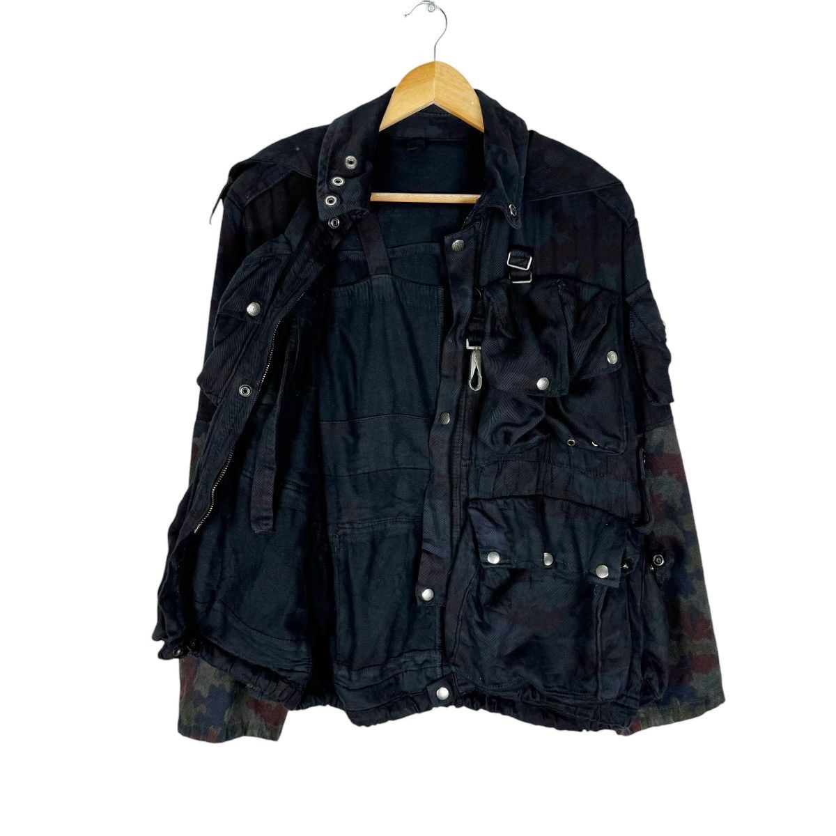 Japanese Brand 🔥VINTAGE SWISS M70 HOODIE BONDAGE CAMO JACKET Size US M / EU 48-50 / 2 - 10 Thumbnail