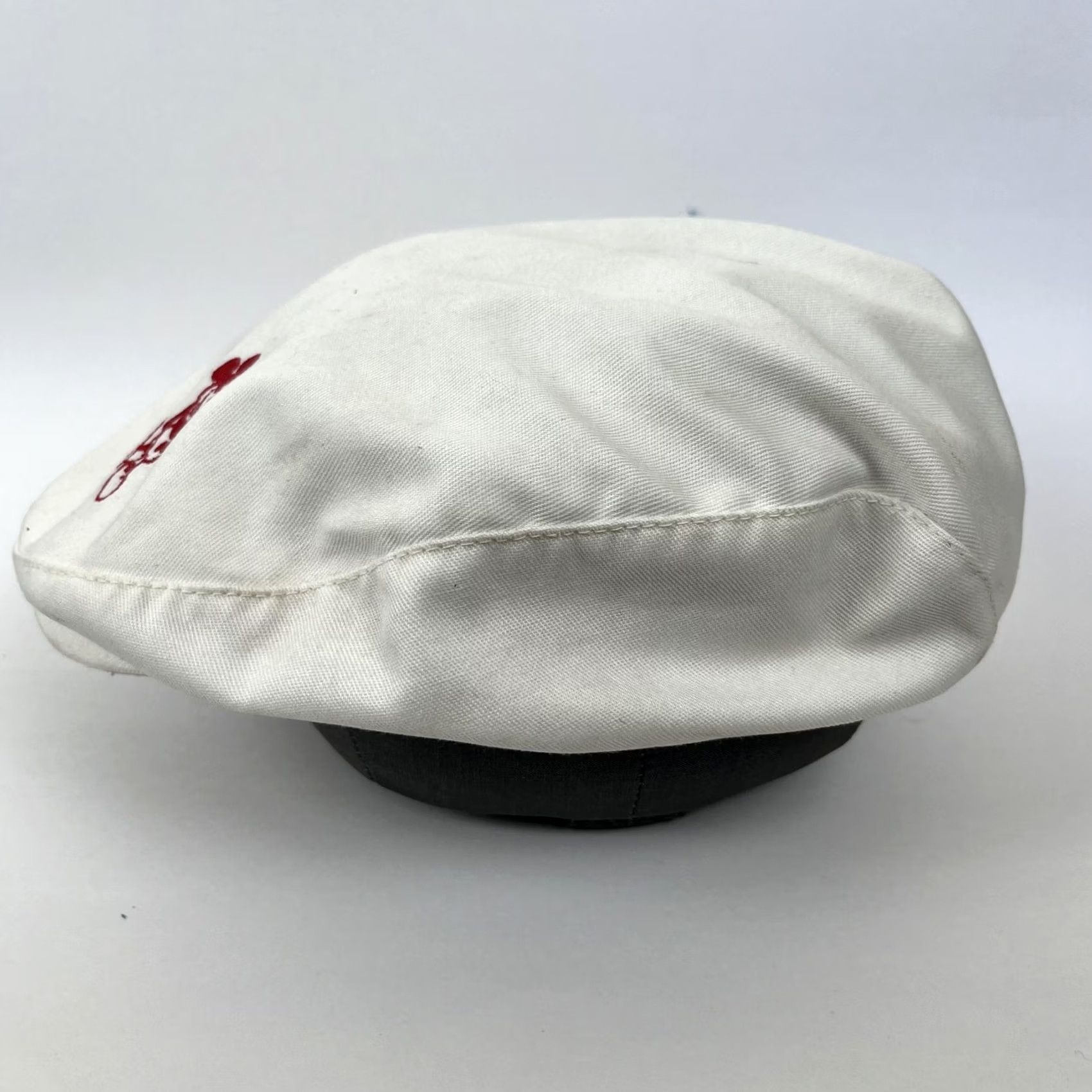 Disney VINTAGE Walt Disney Productions Hat Cap Mens XL White Mickey Mouse Newsboy USA Size ONE SIZE - 5 Thumbnail
