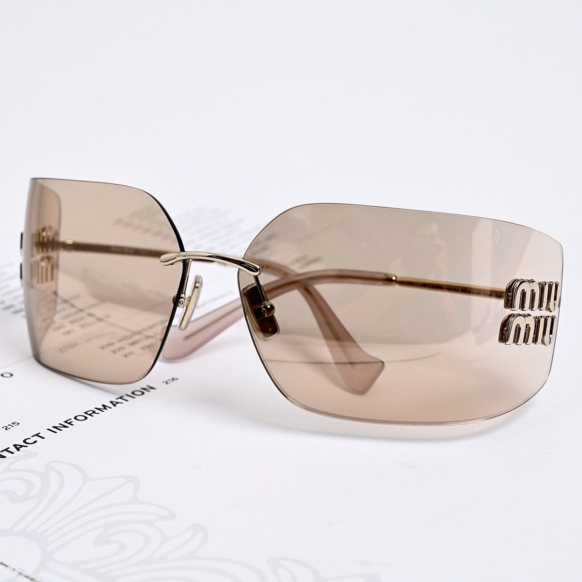 Miu Miu MIU MIU 0MU 54YS SUNGLASSES Size ONE SIZE - 10 Thumbnail