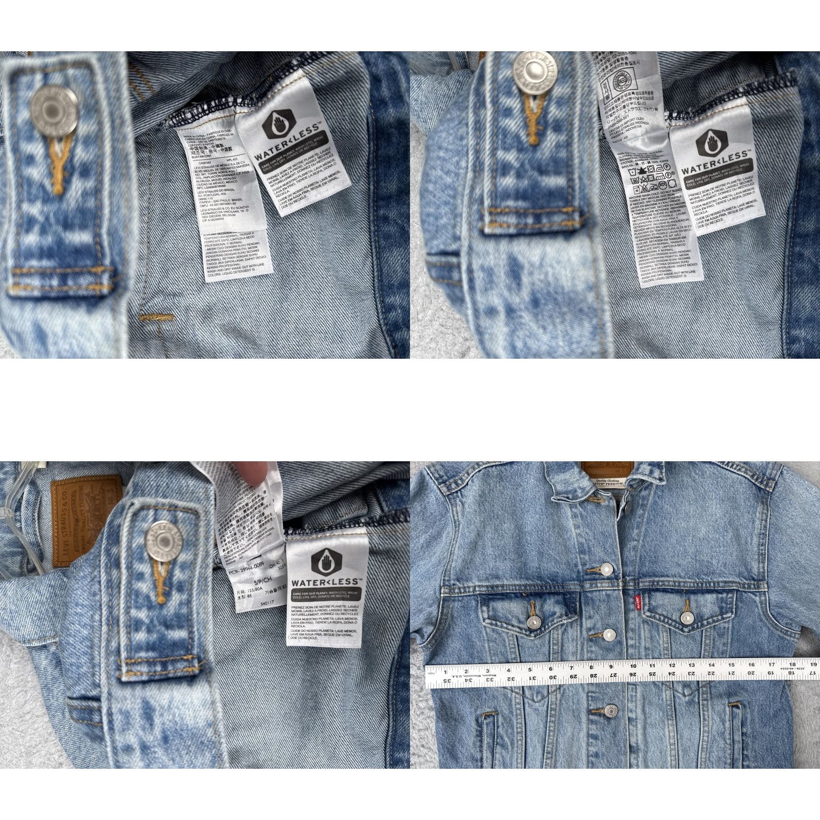 Levi's Levi's Premium Jacket Women Small Blue Denim Trucker Jacket Button Front Pockets Regular Fit Short Length Vintage: No Size S / US 4 / IT 40 - 8 Thumbnail