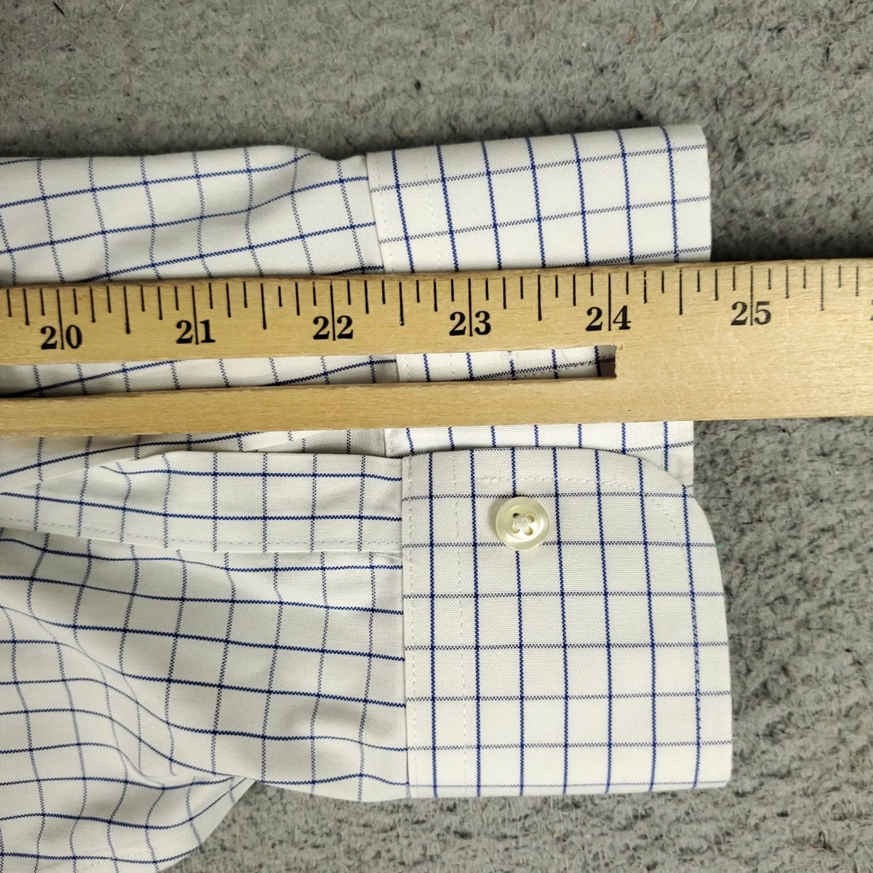Brooks Brothers Brooks Brothers Dress Shirt Mens 16 White Blue Regent Button Up Long Sleeve Size 42R - 6 Thumbnail
