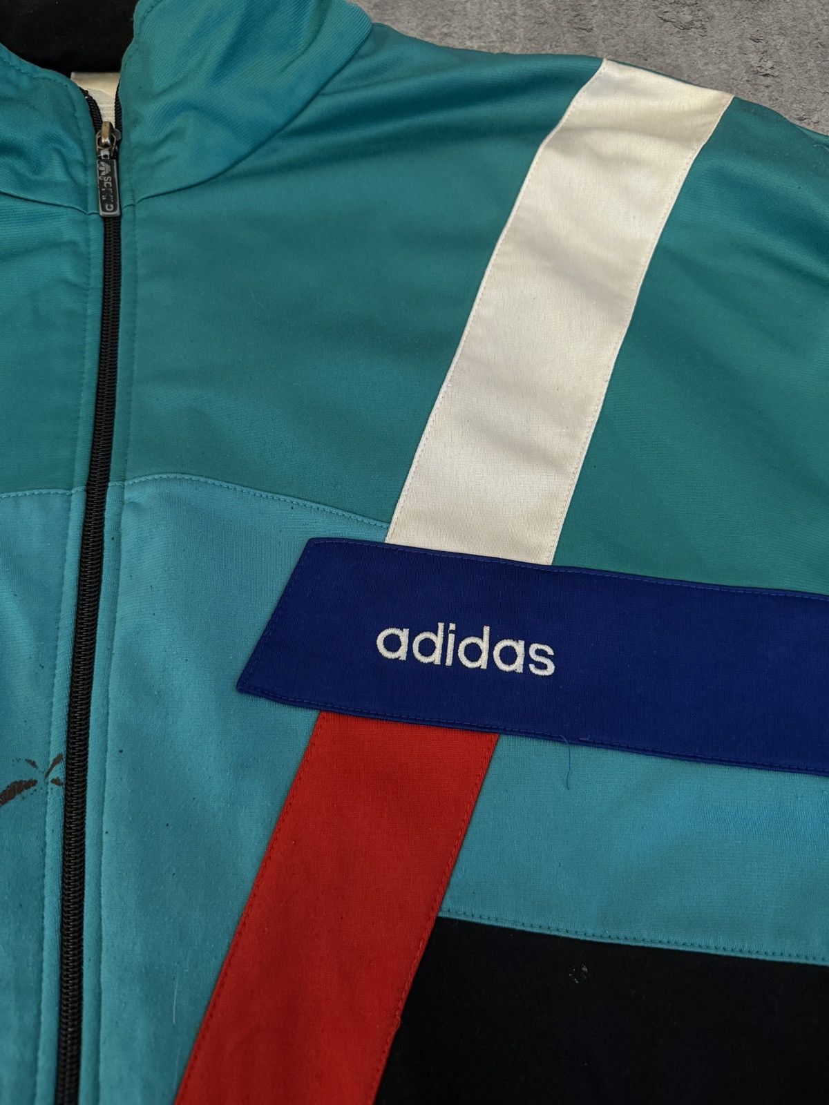 Adidas × Vintage Adidas 90s vintage tracksuit zip logo boxy rap skate y2k Size US L / EU 52-54 / 3 - 3 Thumbnail