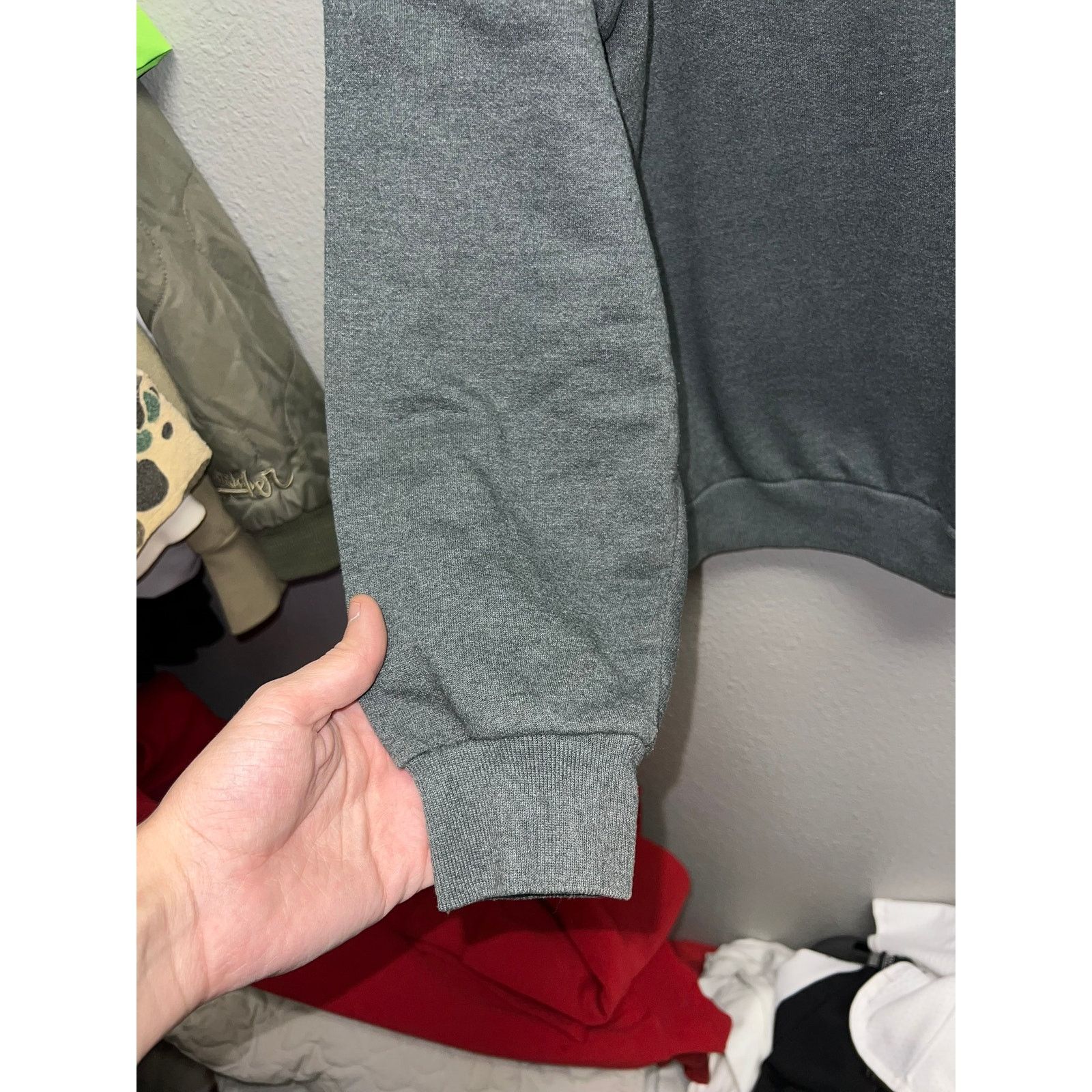 Vintage Vintage Gray Blank Sweatshirt Jerzees Dark Gray Crewneck VTG Size US L / EU 52-54 / 3 - 4 Thumbnail