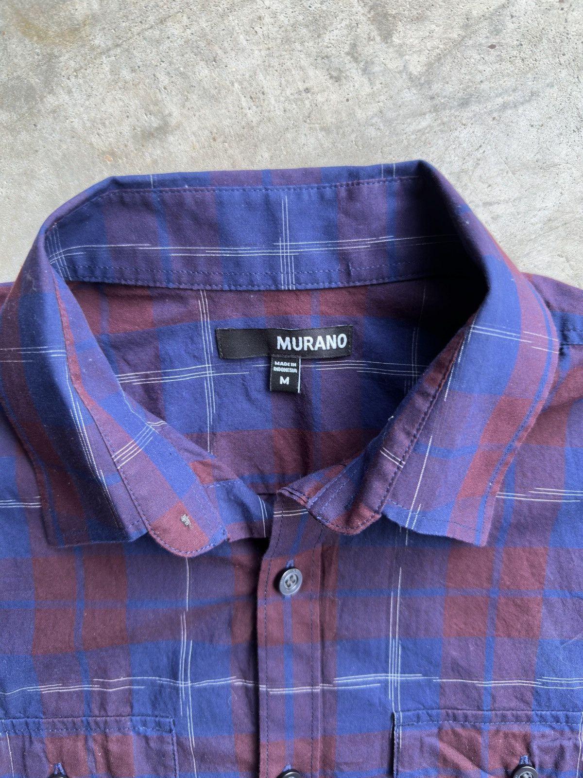 Murano Vintage Cropped Plaid Button Down Shirt - S Size US S / EU 44-46 / 1 - 2 Thumbnail